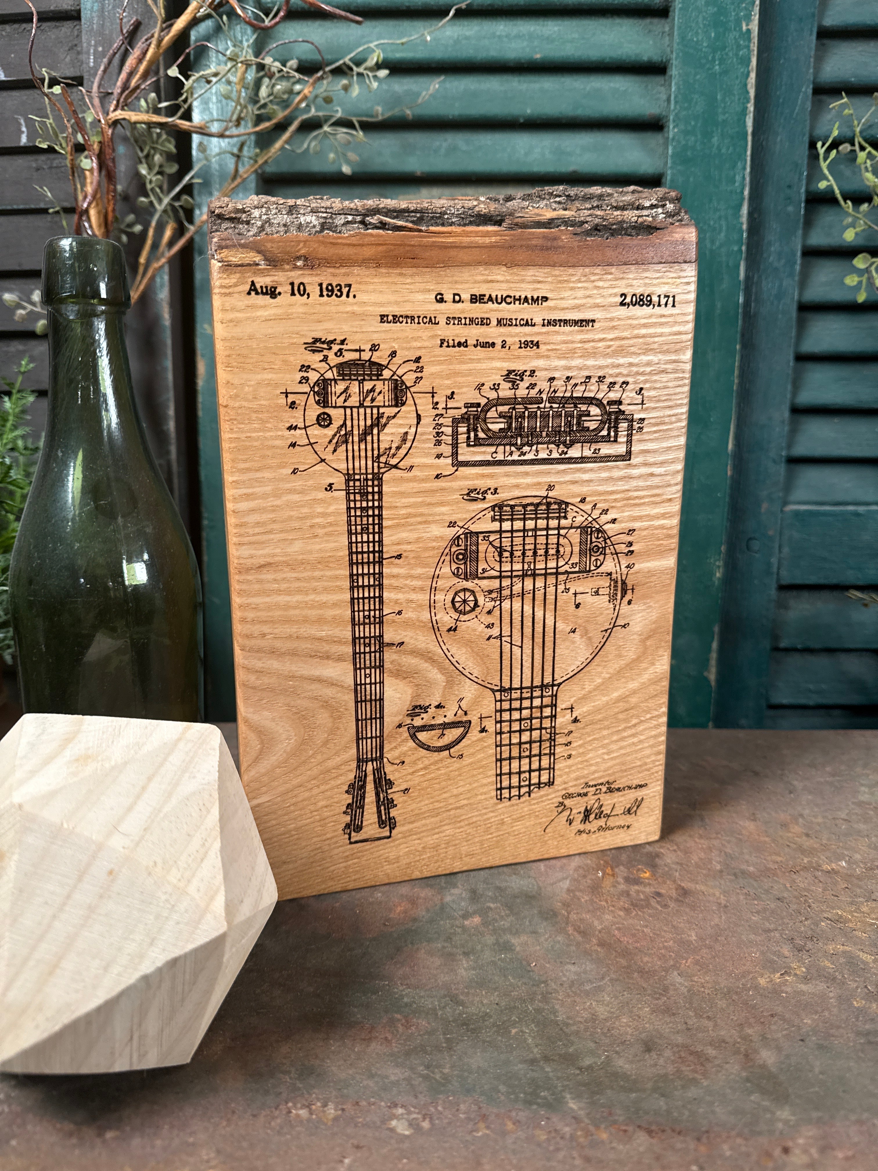 Electric Guitar Patent on Ash
