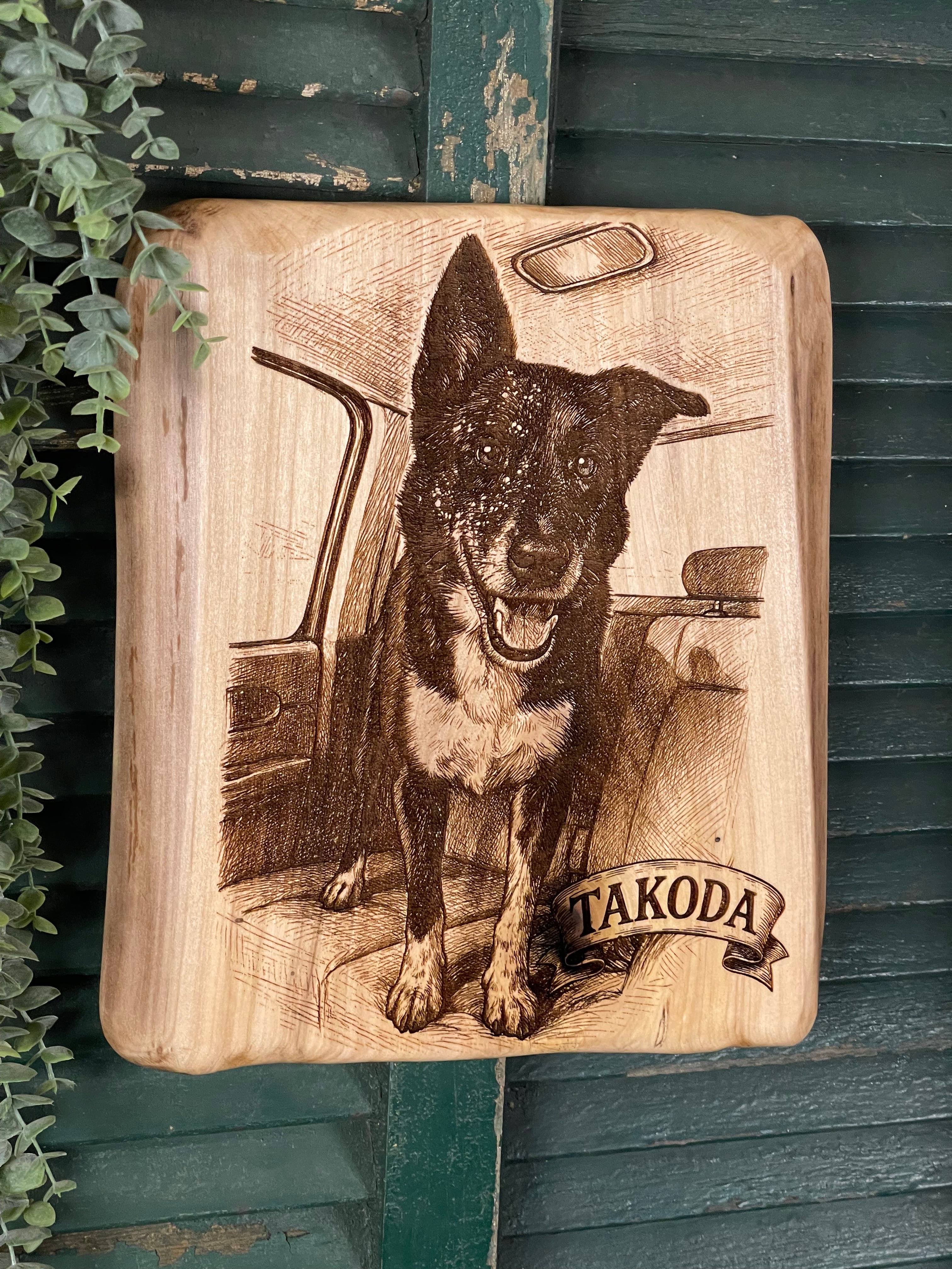 Custom Wood Pet Engraving