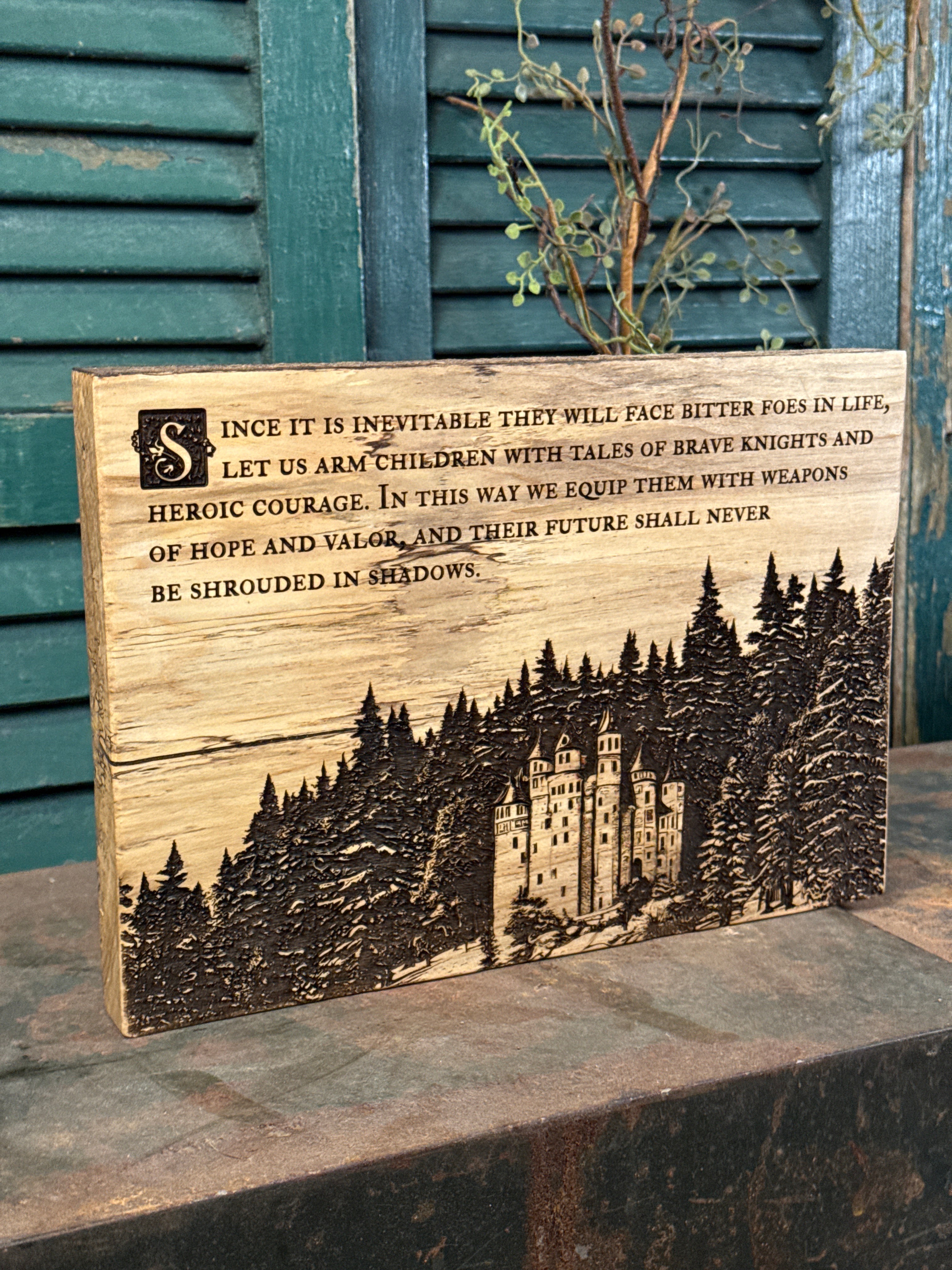 Arm Children with Tales on Spalted Maple