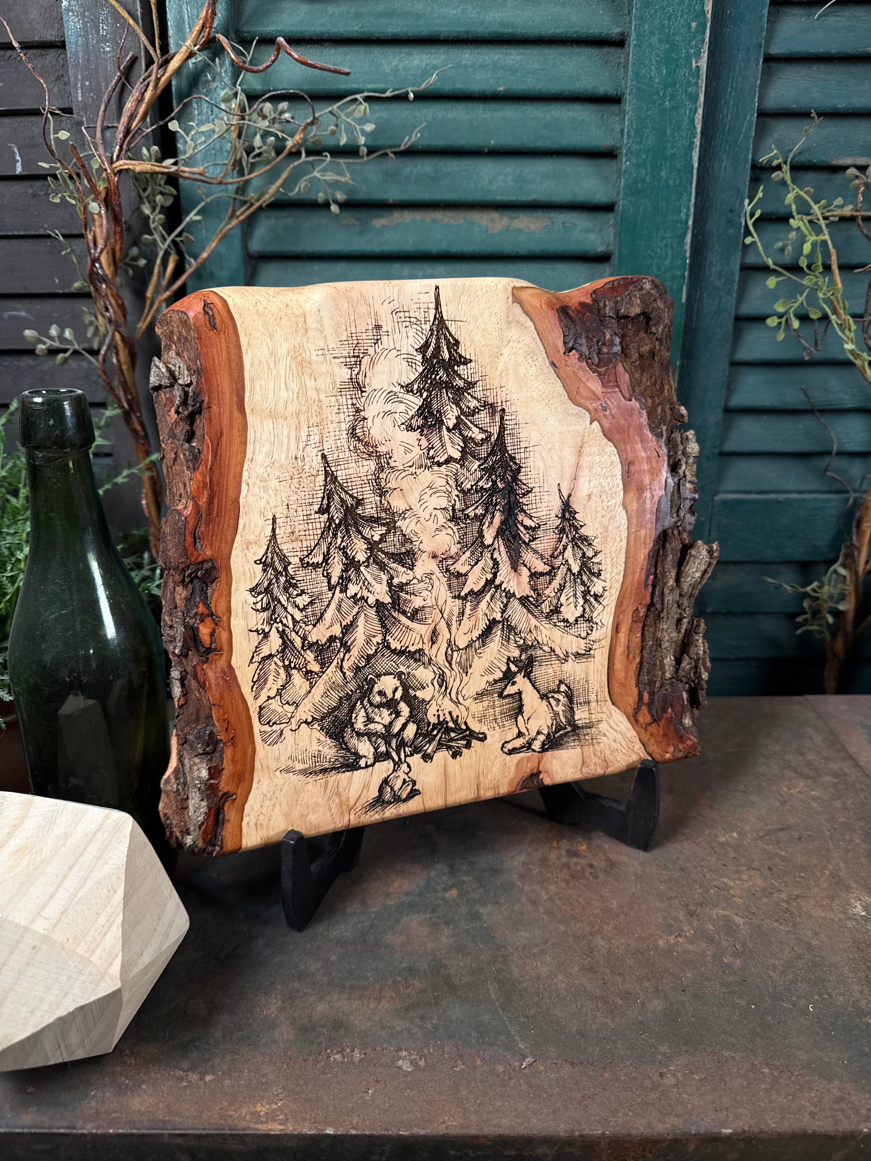 Animal Campfire on Pecan