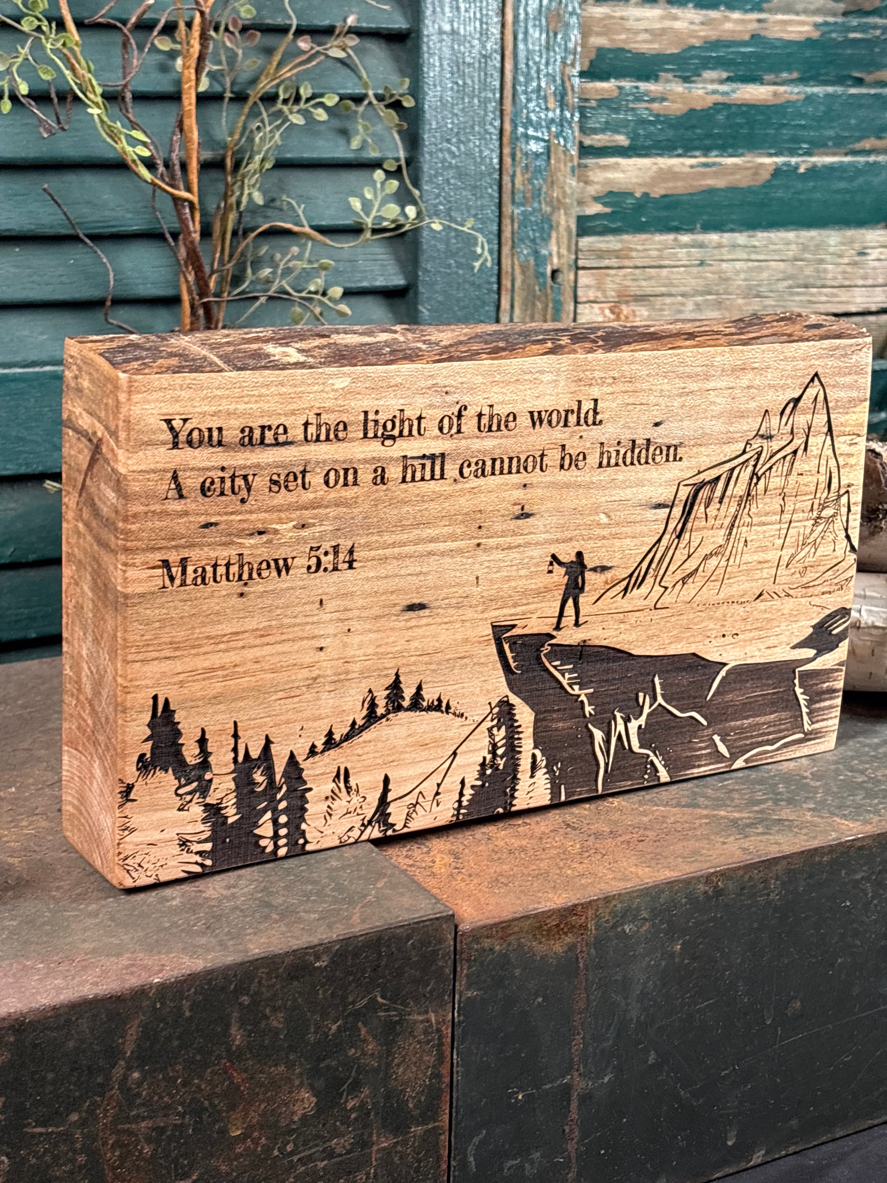 City on a Hill / Matthew 5:14 on Maple