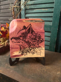 Fox in Leaves on Cedar