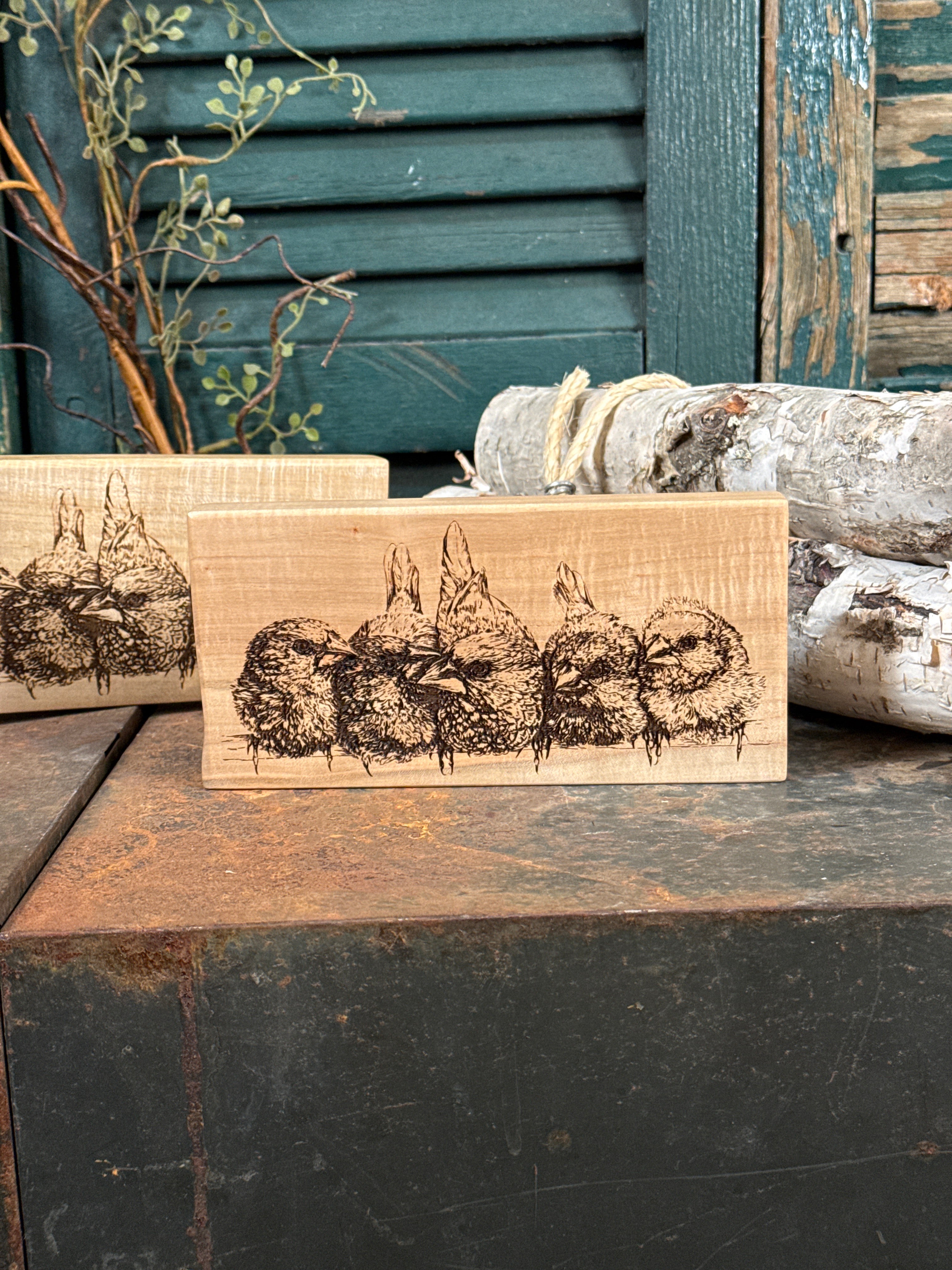 Birds on a Wire on Maple