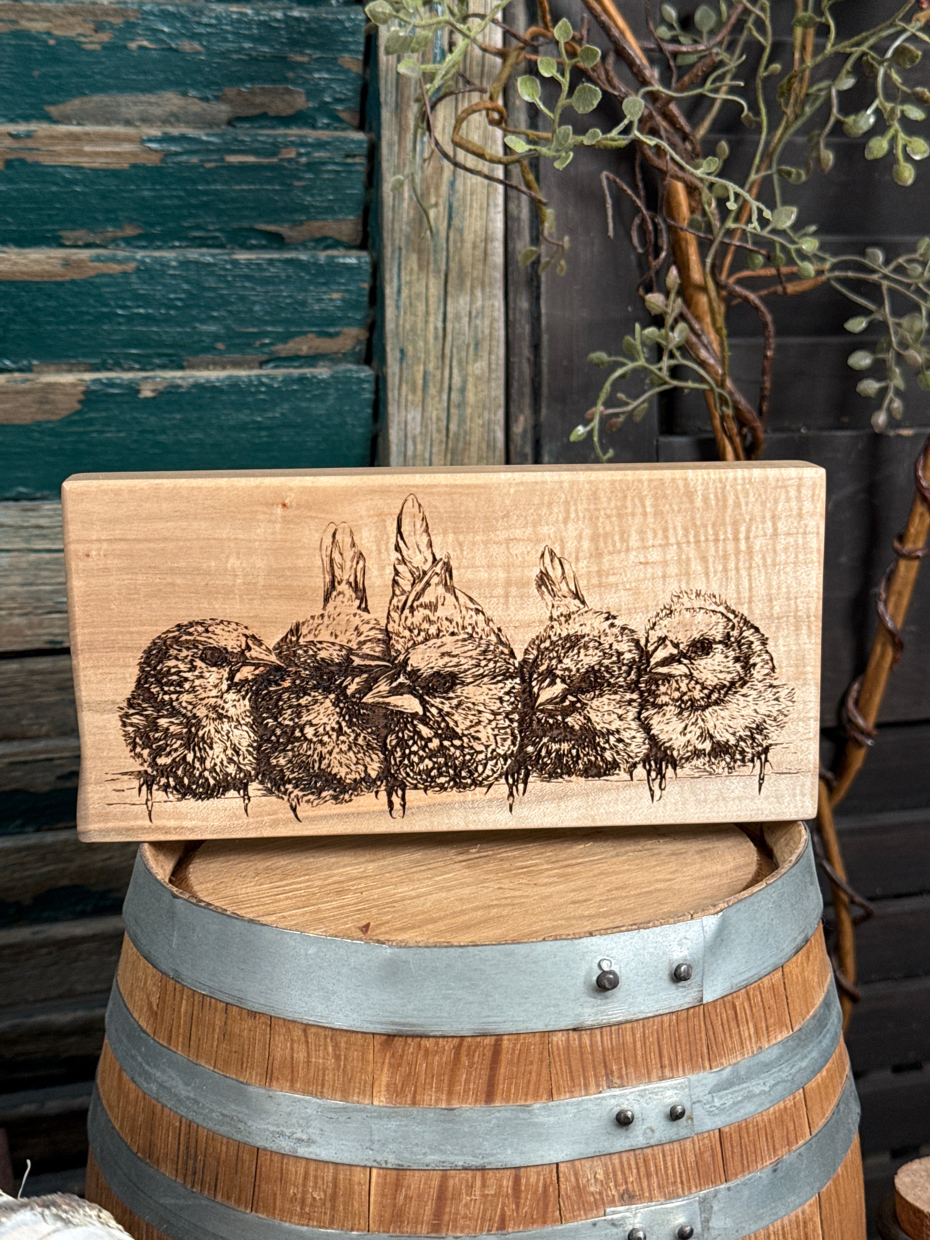 Birds on a Wire on Maple