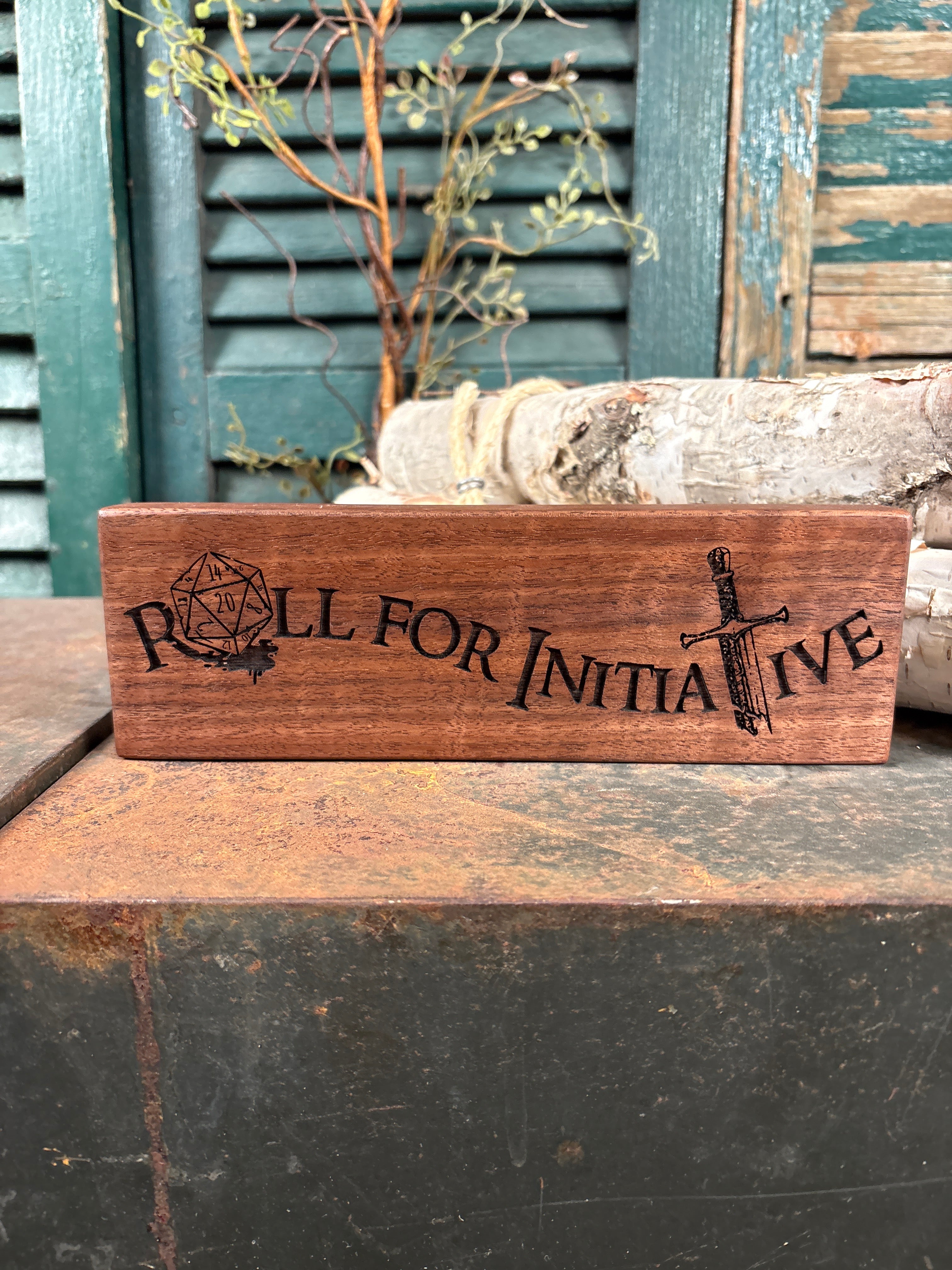 Roll for Initiative on Black Walnut