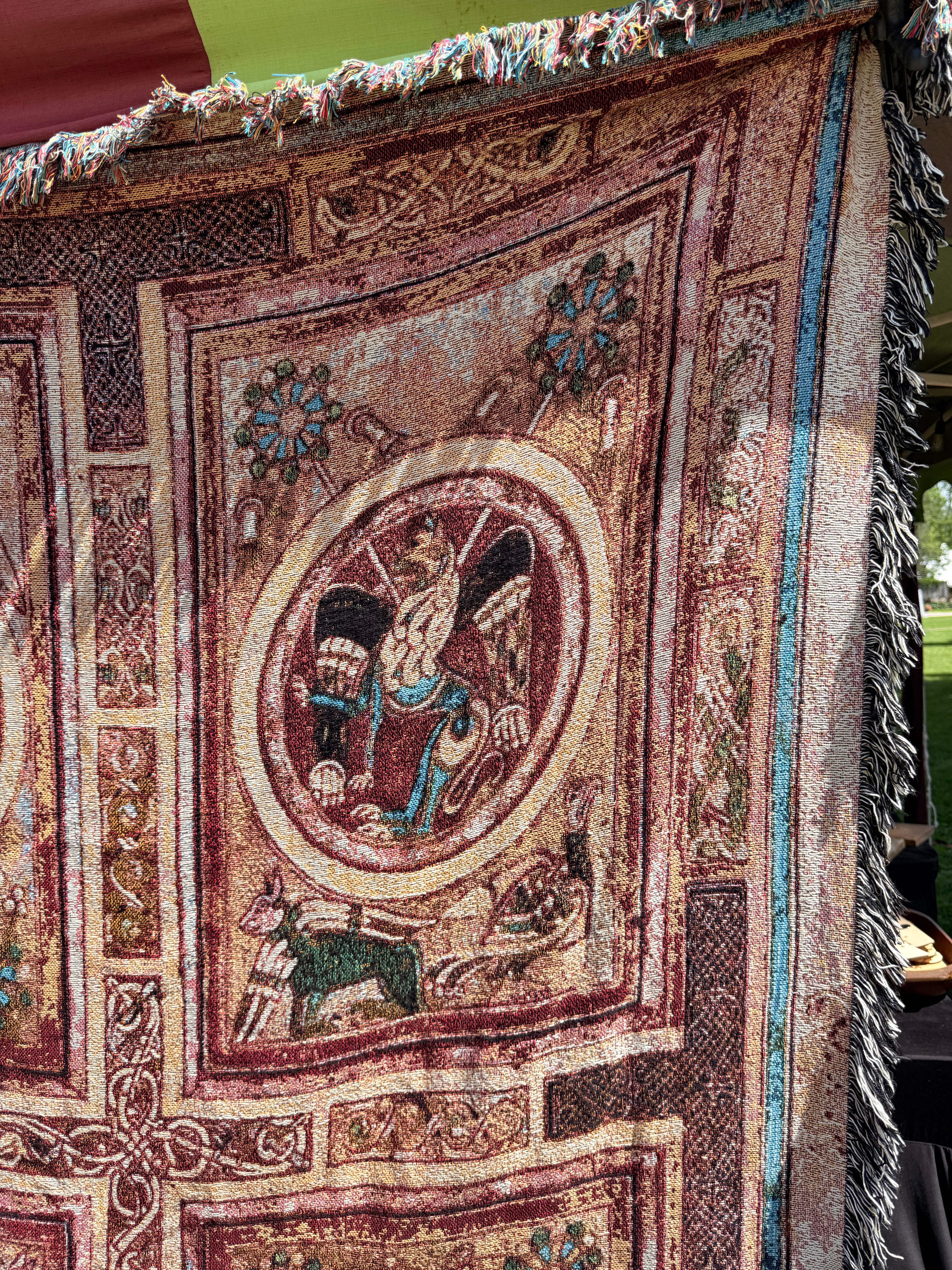 Book of Kells, 4 Evangelists - Woven Blanket / Tapestry