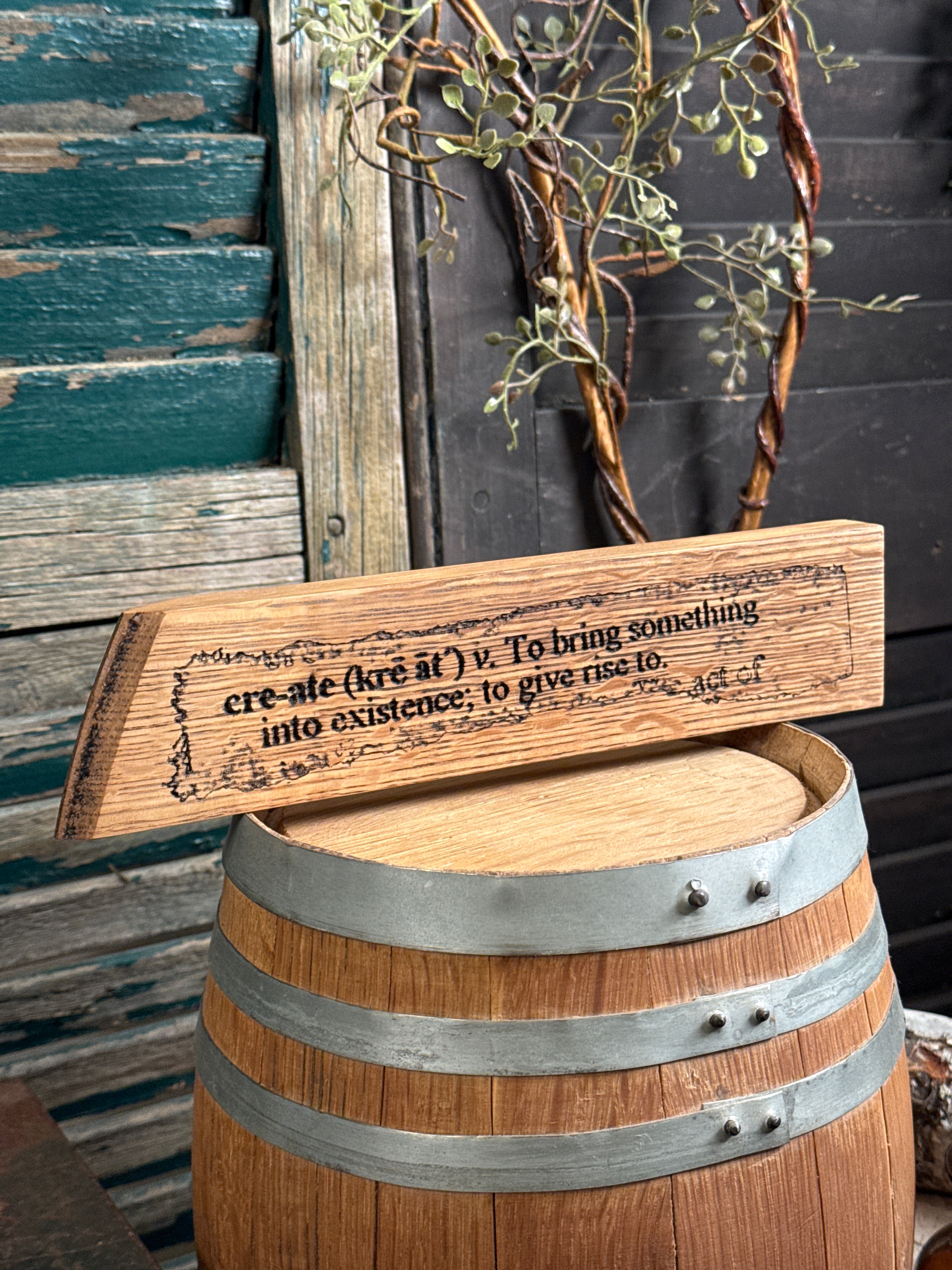 Create on Bourbon Barrel Oak