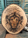 Lion of Judah / Revelations 5:5 on Maple