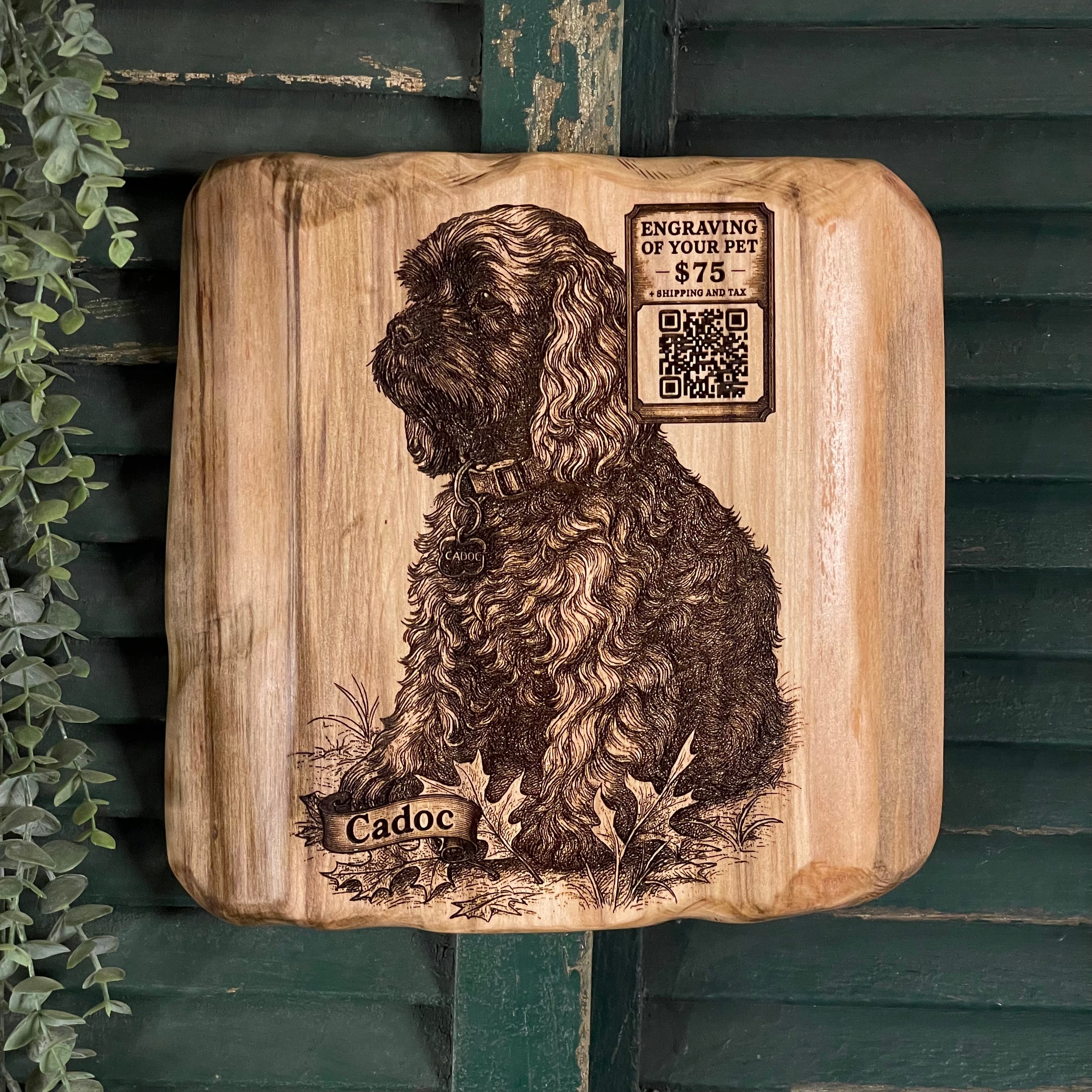 Custom Wood Pet Engraving