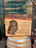 A Wise Old Owl on Oak