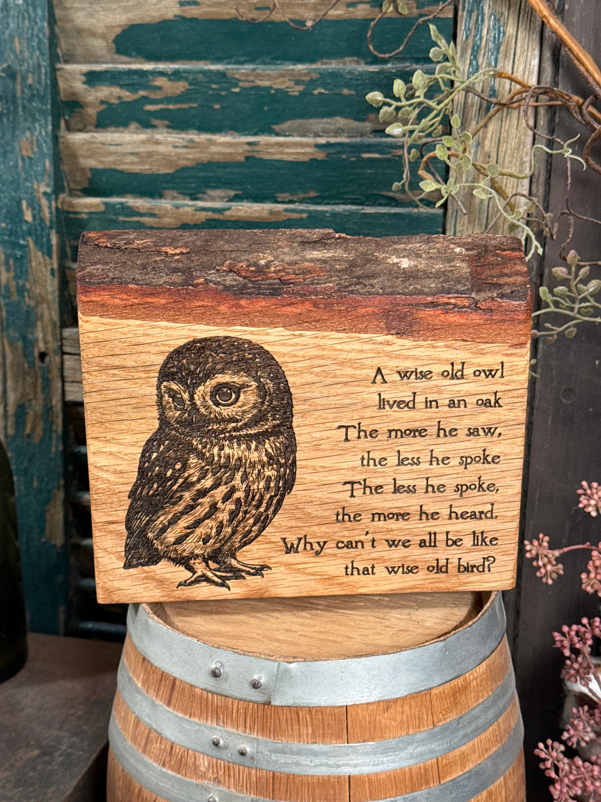 A Wise Old Owl on Oak