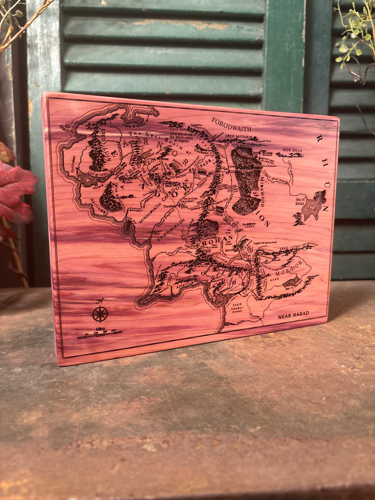 Middle Earth Map * on Cedar