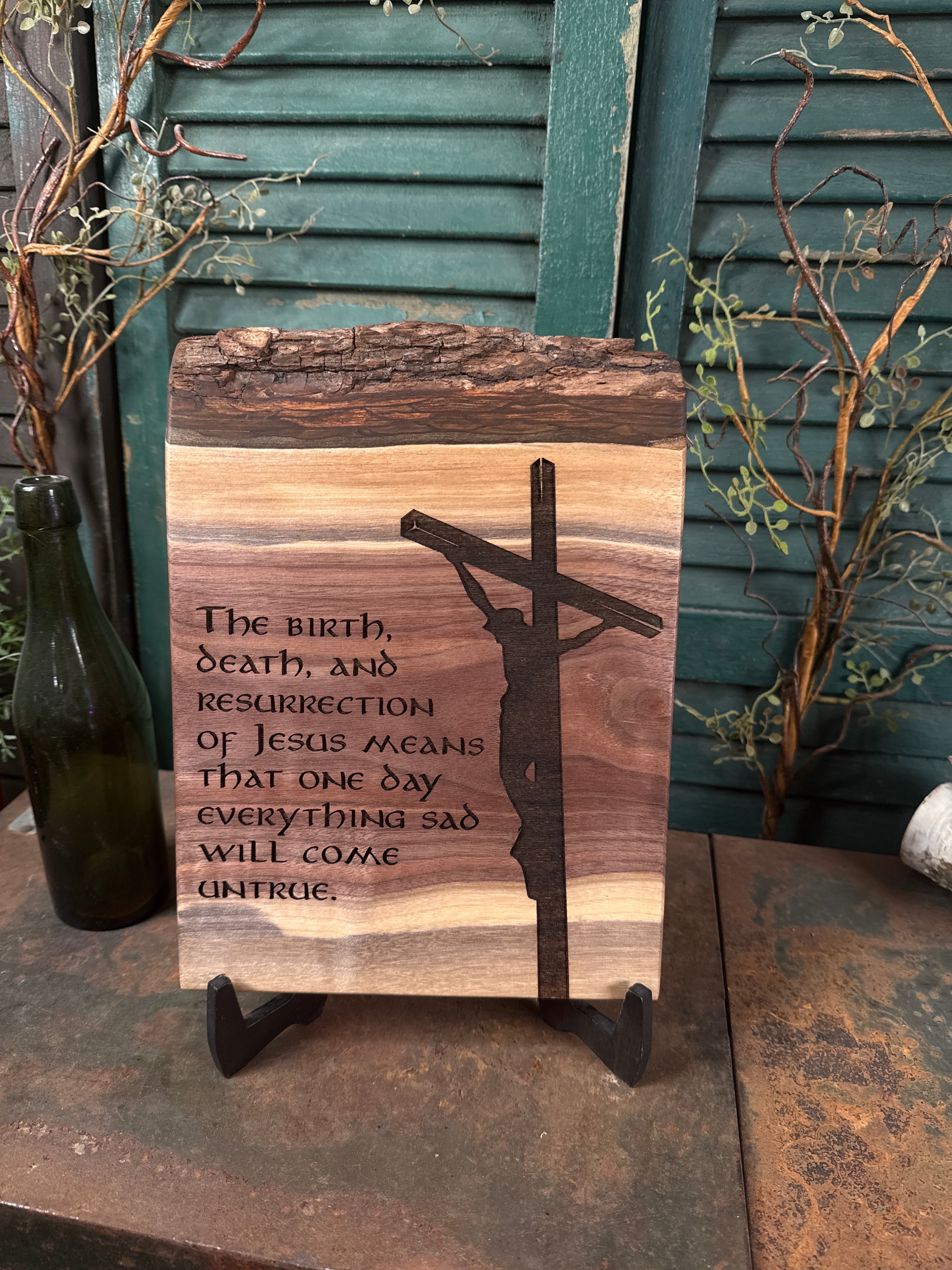 Resurrection on Black Walnut