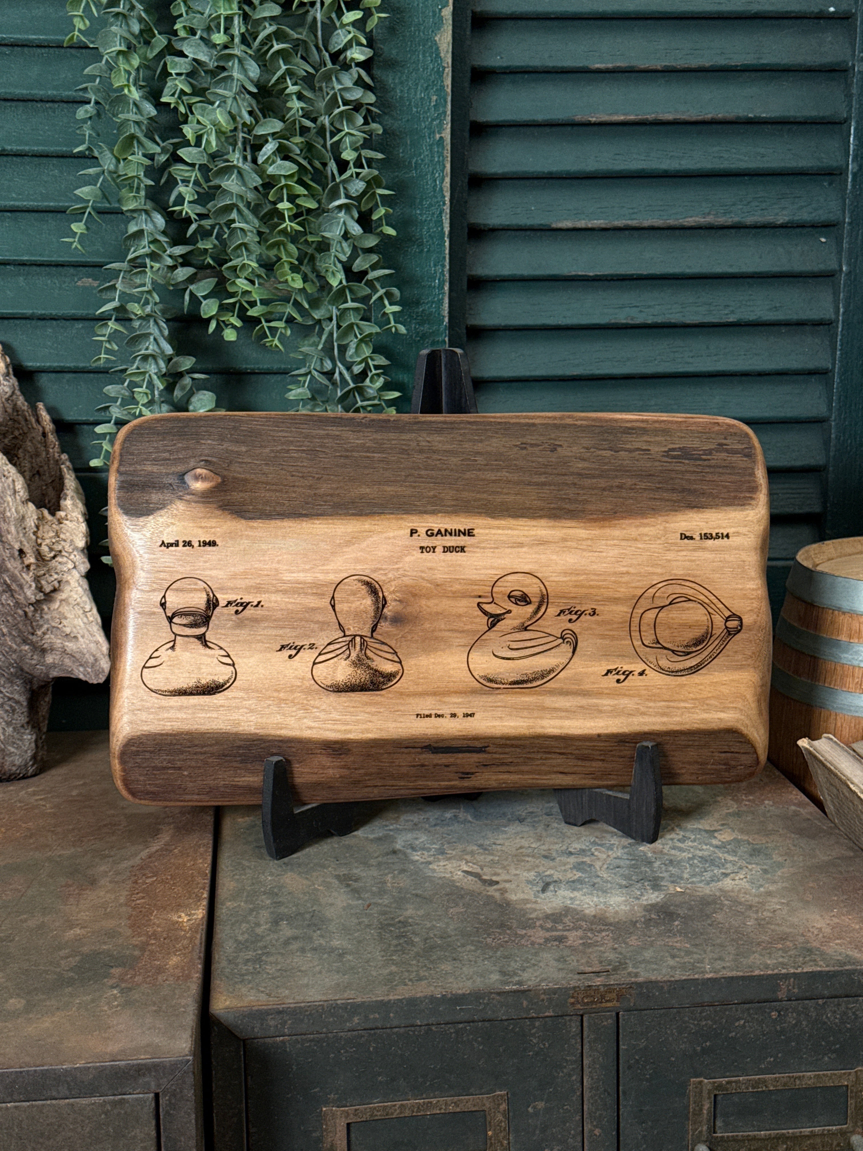 Rubber Duck Patent on Walnut