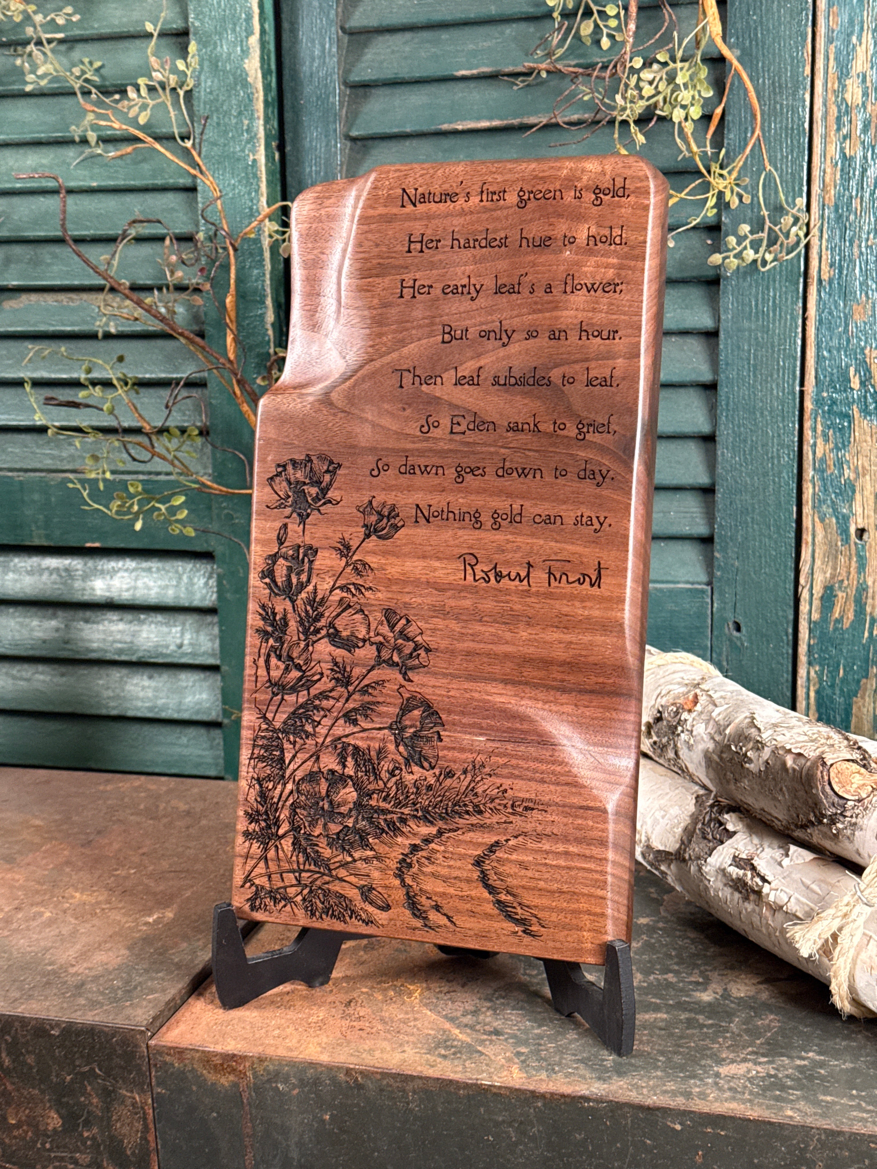 Nothing Gold Can Stay on Walnut