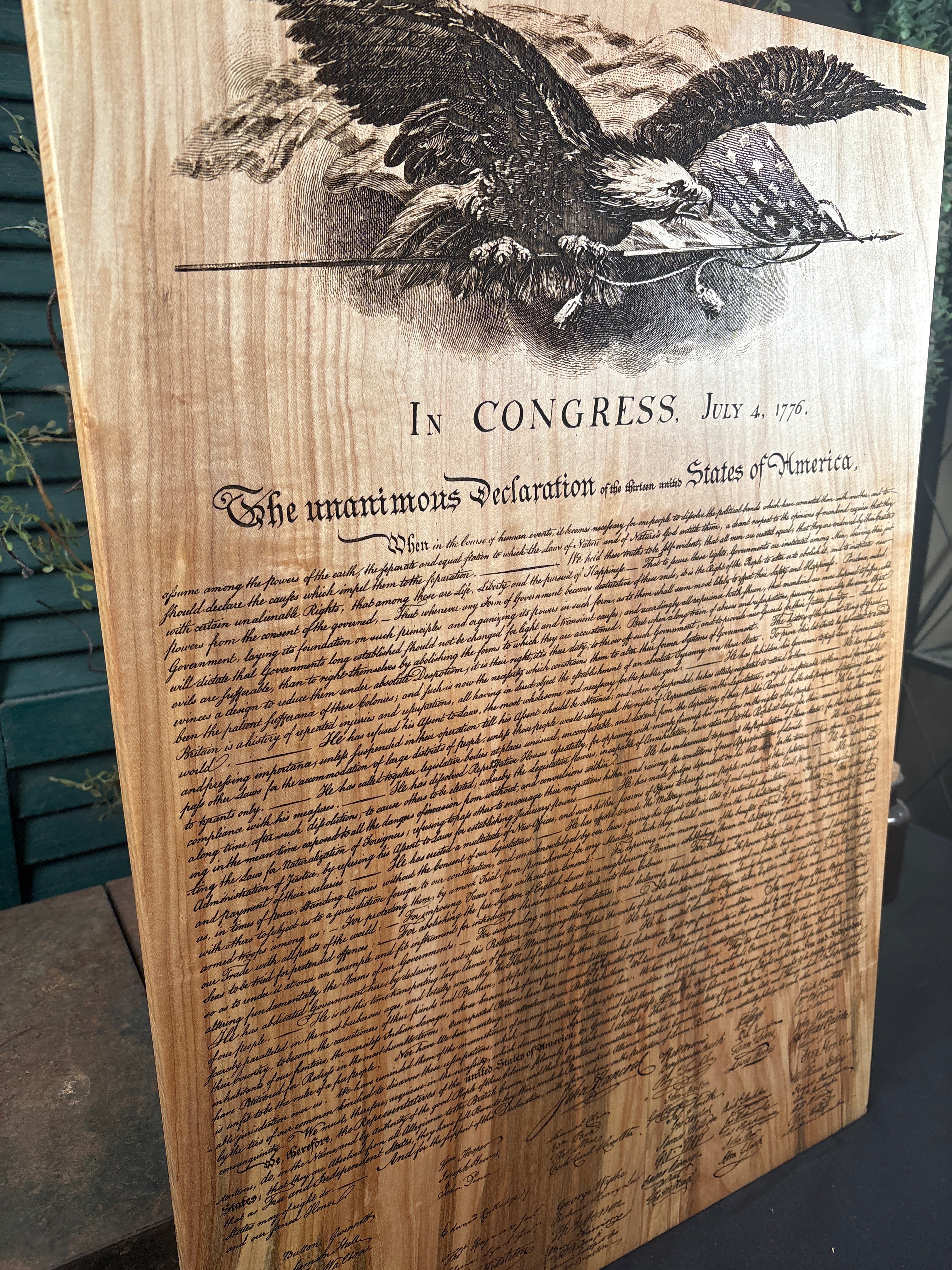 Declaration of Independence on Maple