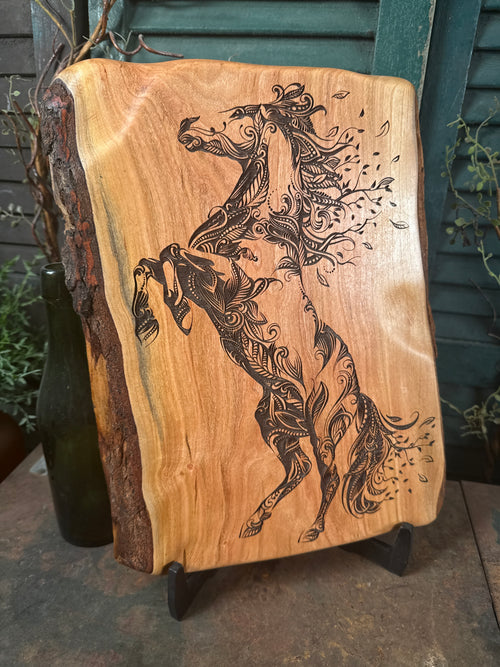 Botanical Horse on Cherry