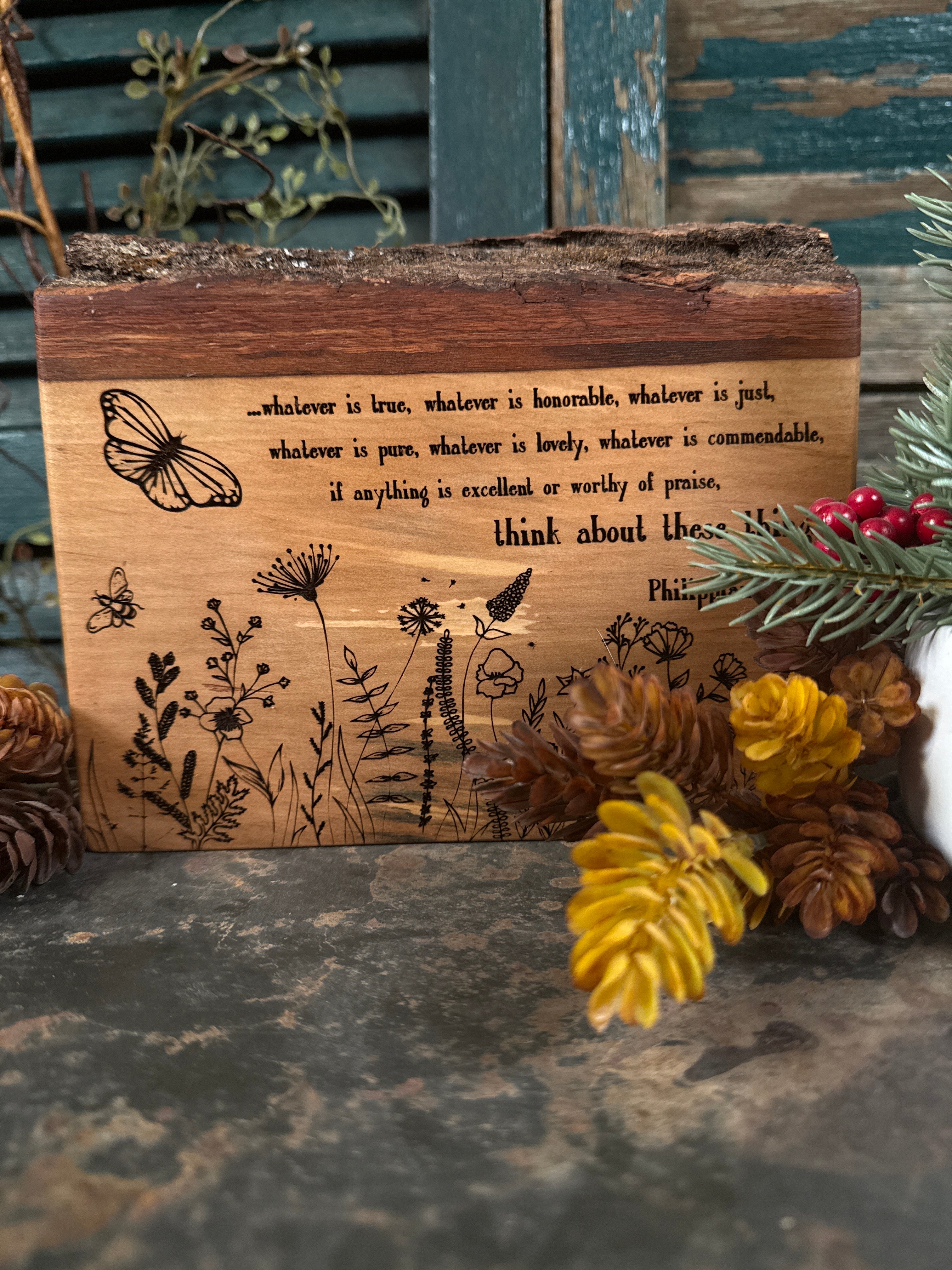 Phil 4:8 on Sweetgum