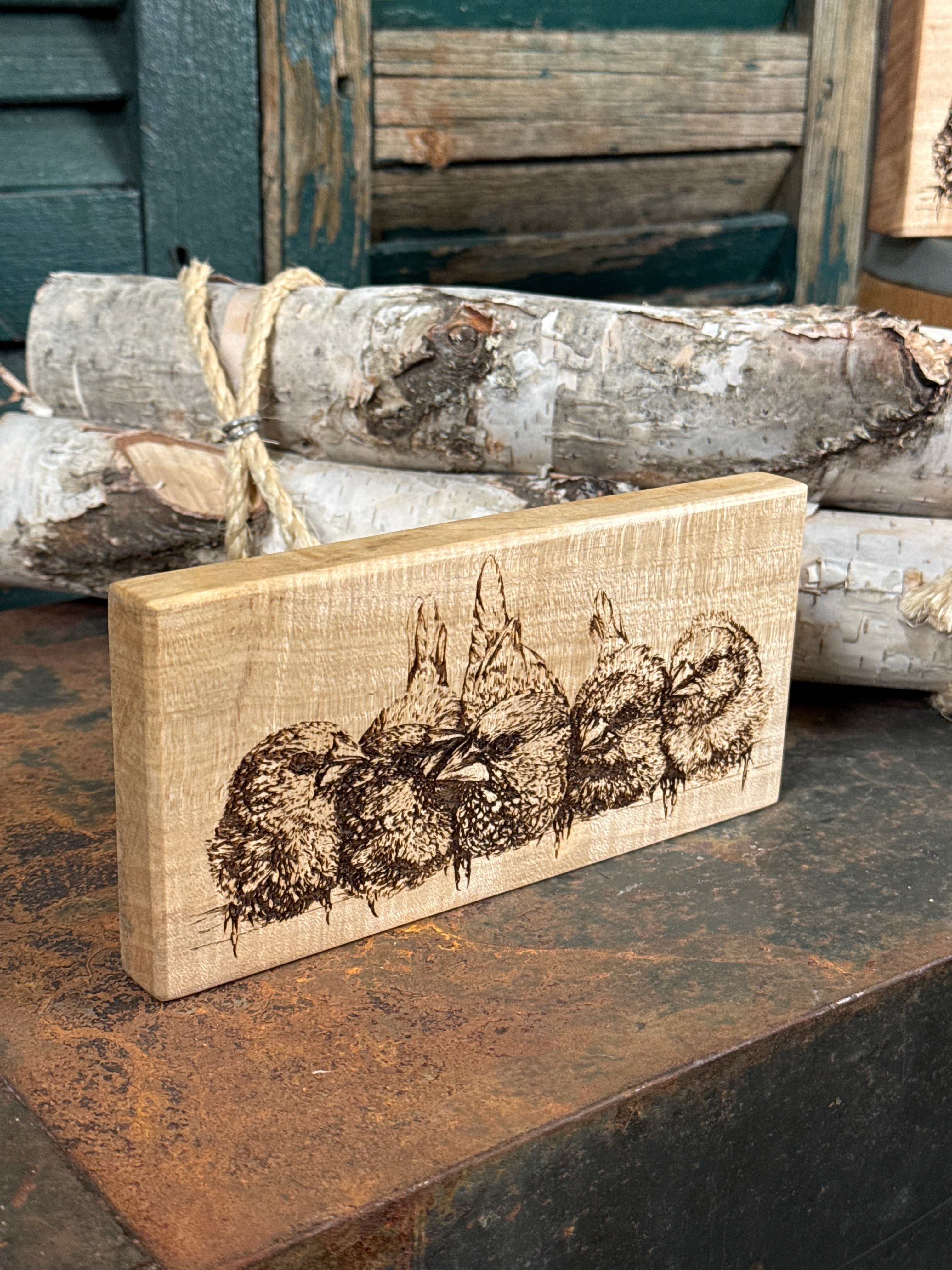 Birds on a Wire on Maple