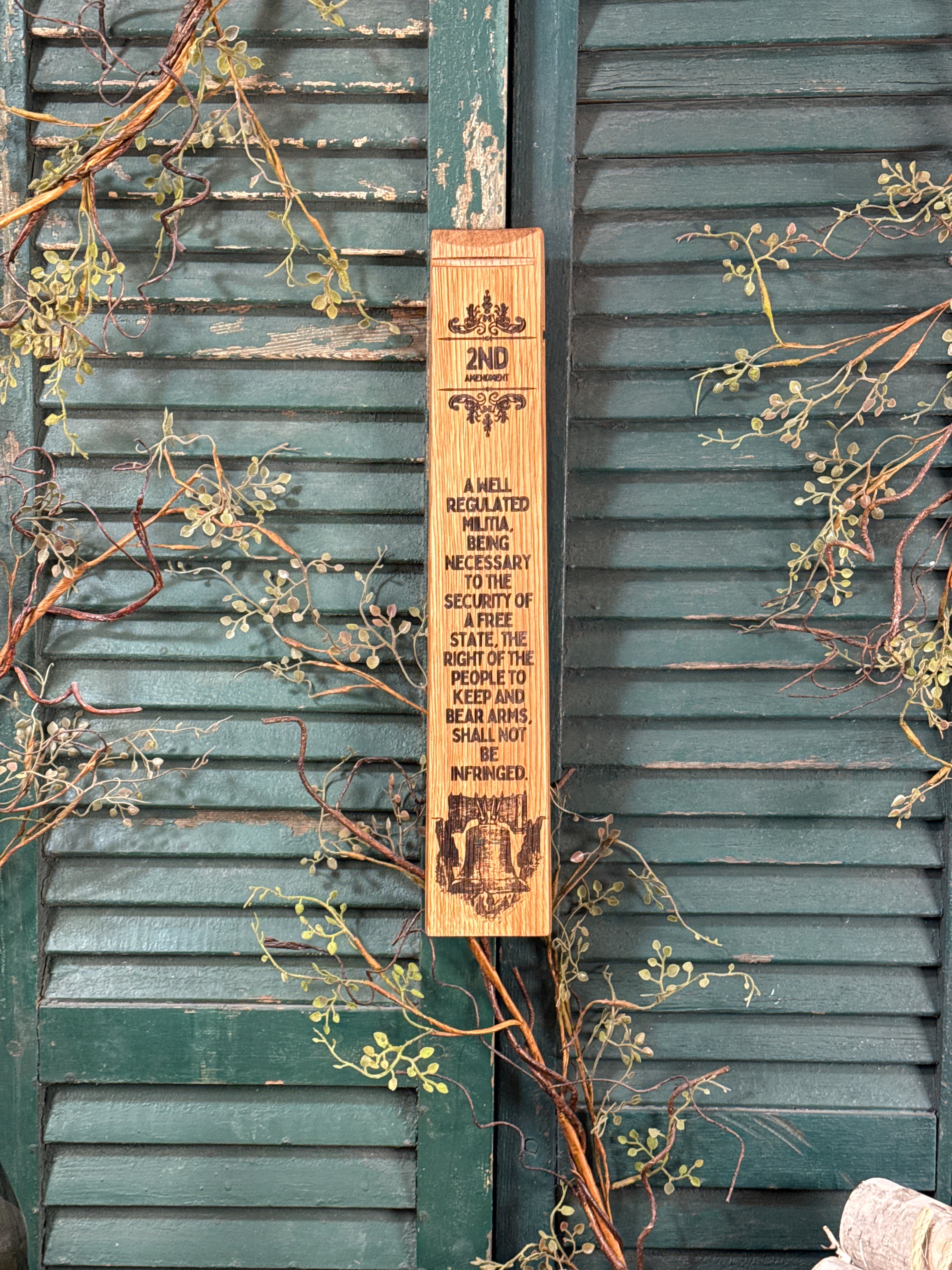 2nd Amendment on Bourbon Barrel Oak