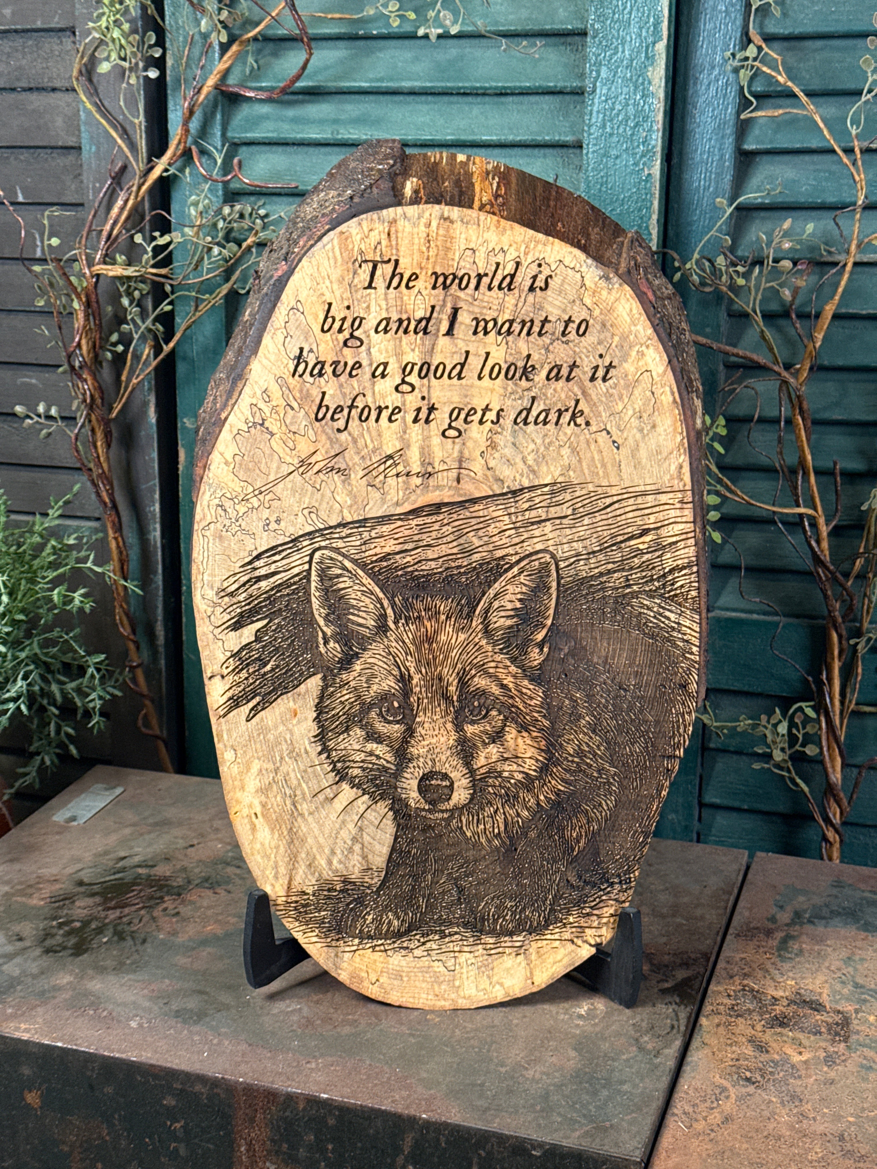 Before it Gets Dark - John Muir on Spalted Maple