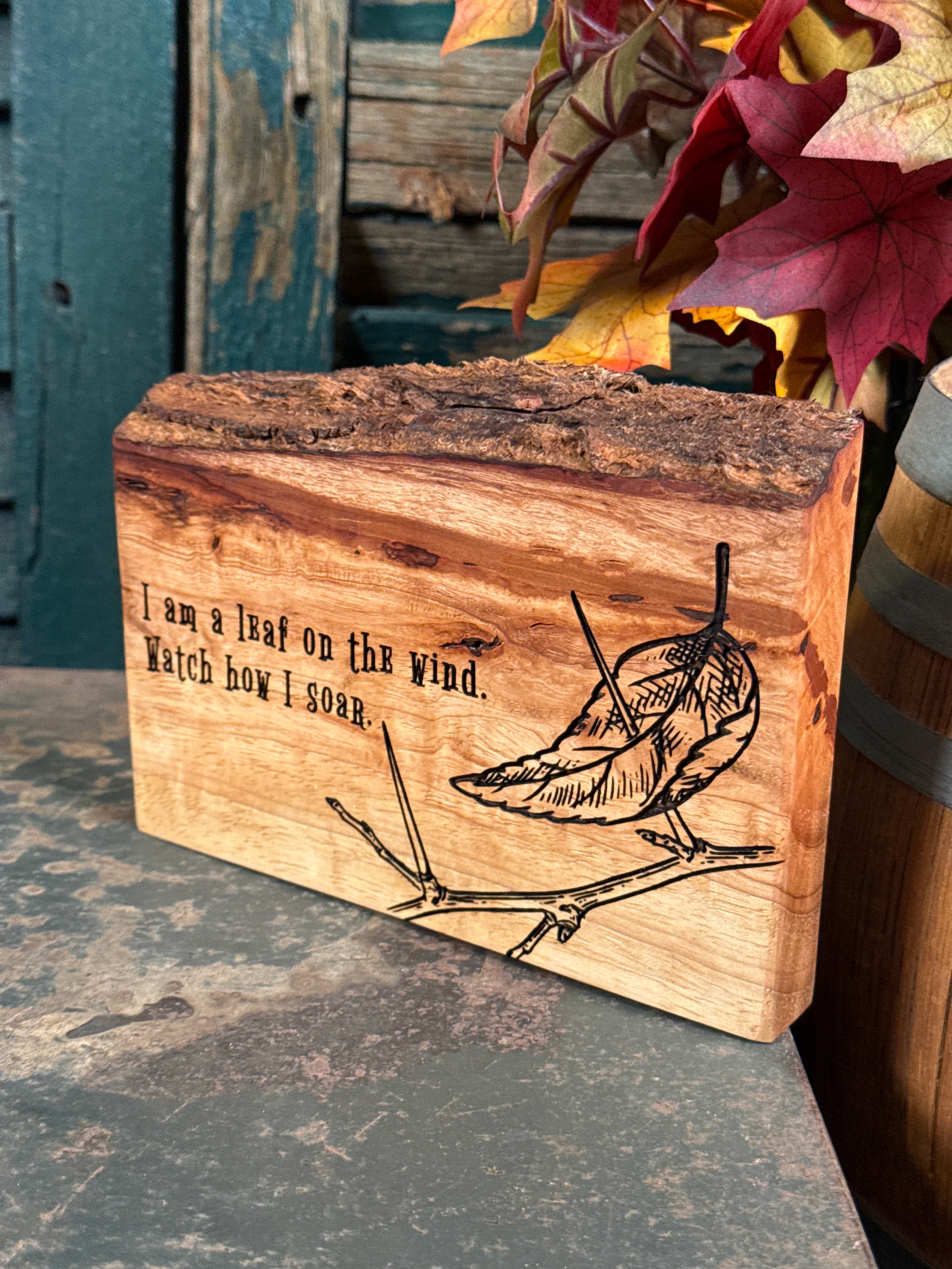 Leaf on the Wind on Pecan