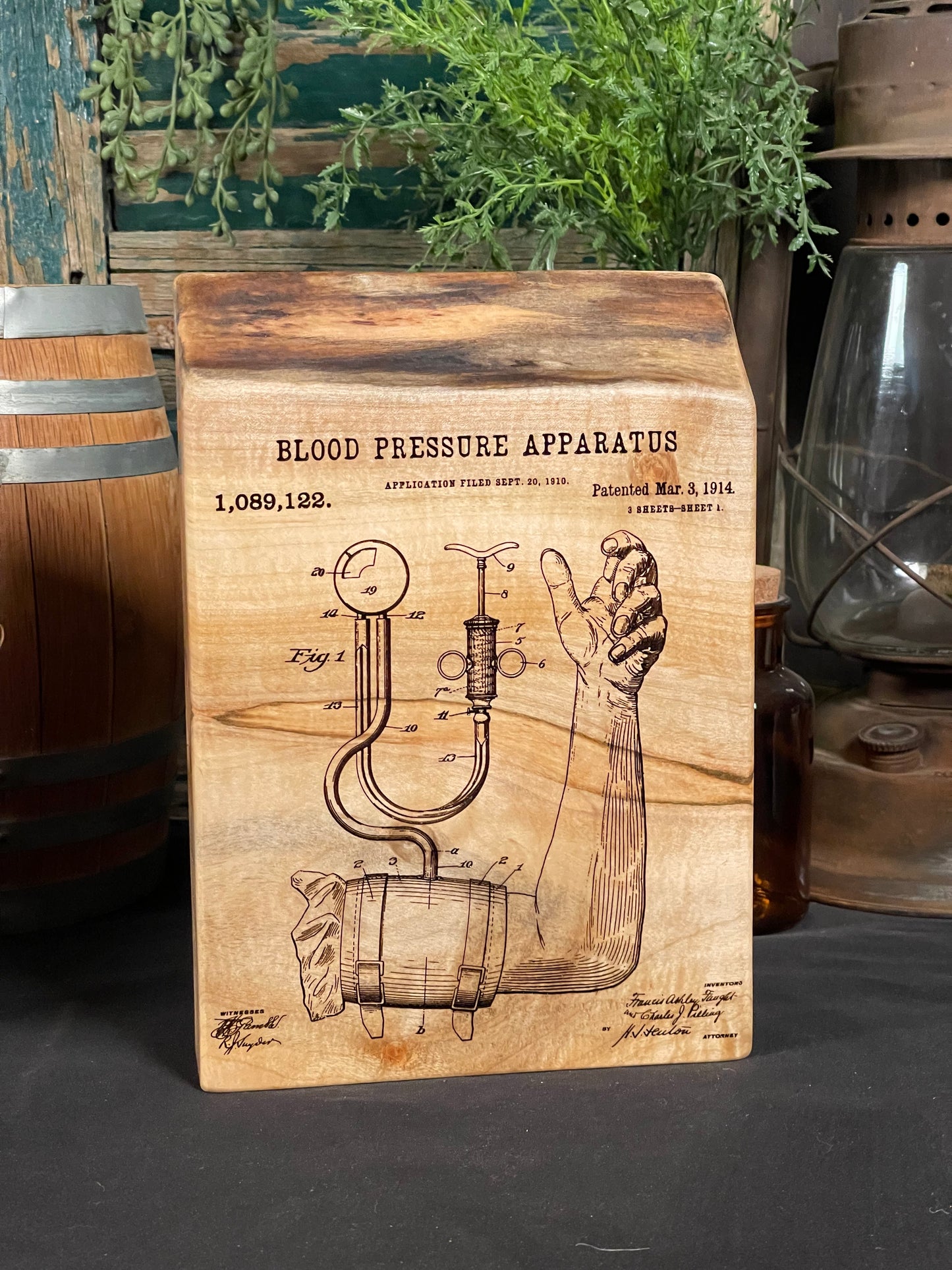 Blood Pressure Aparatus Patent on Maple