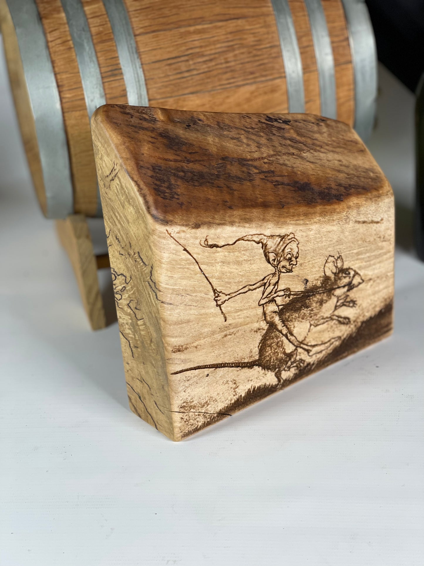 Rackham Fairy on Spalted Maple