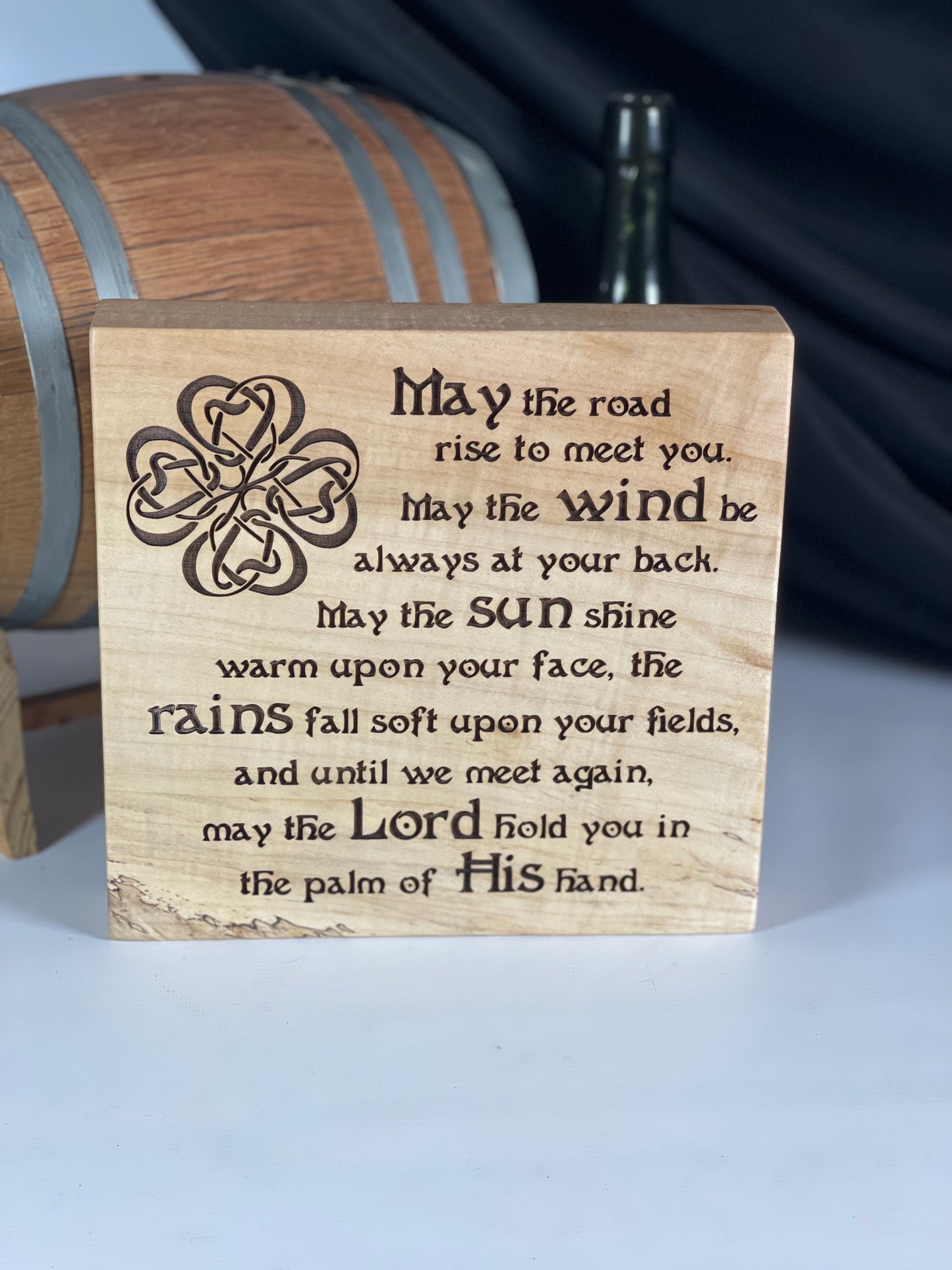 Irish Blessing on Maple