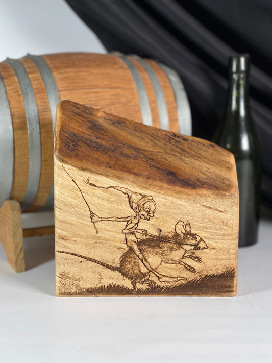 Rackham Fairy on Spalted Maple