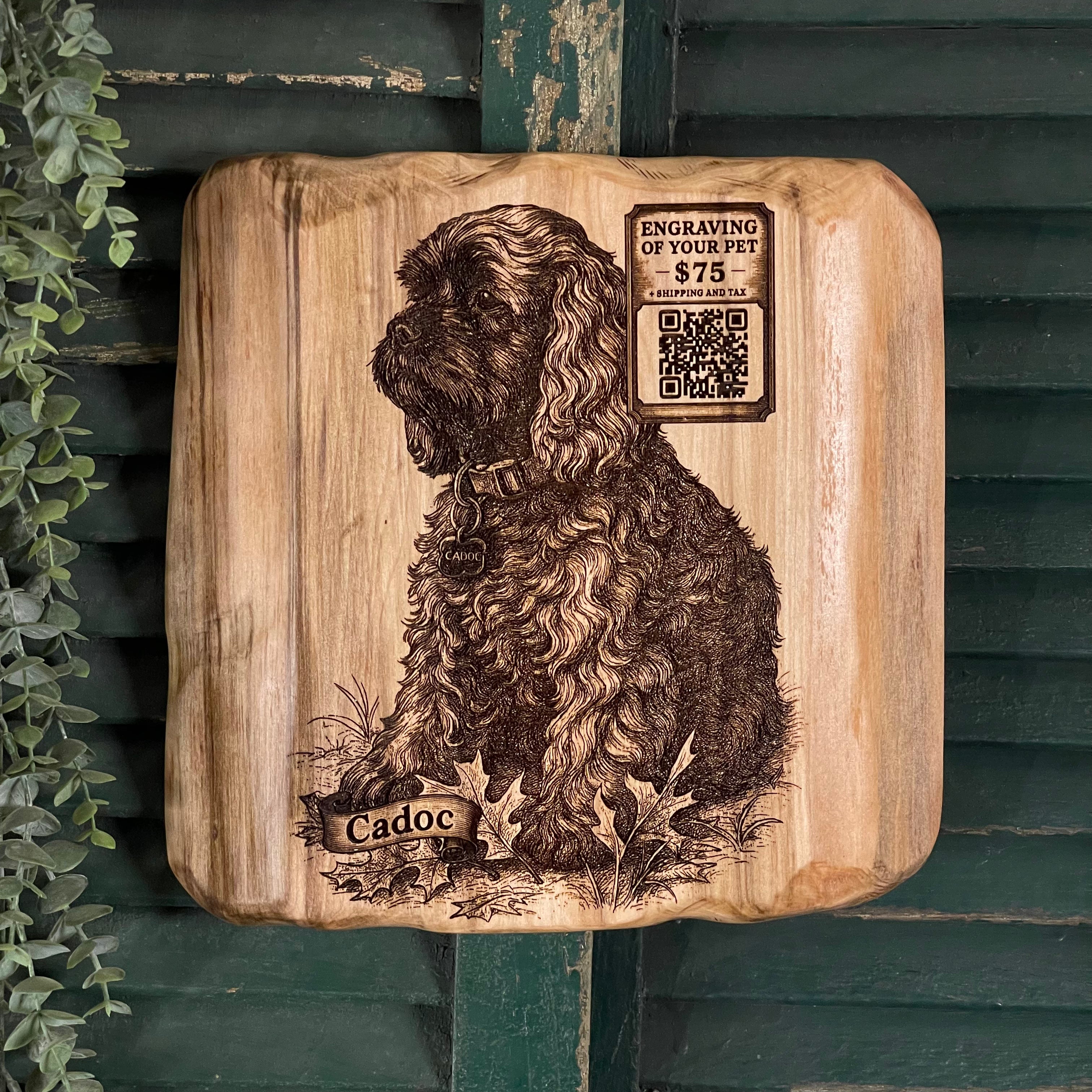 Custom Salvaged Wood Pet Engraving