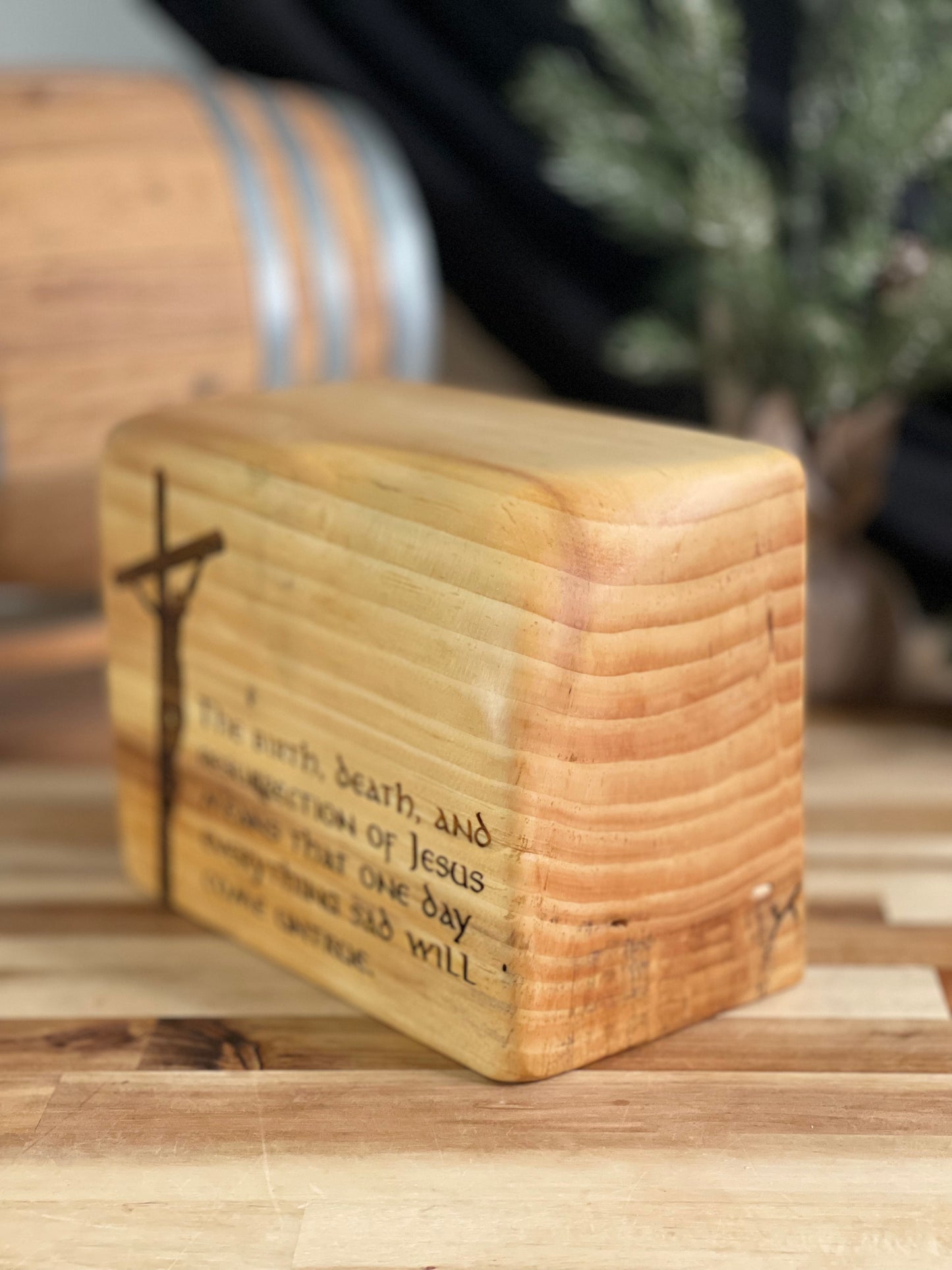 Resurrection - Wood Engraved Decor