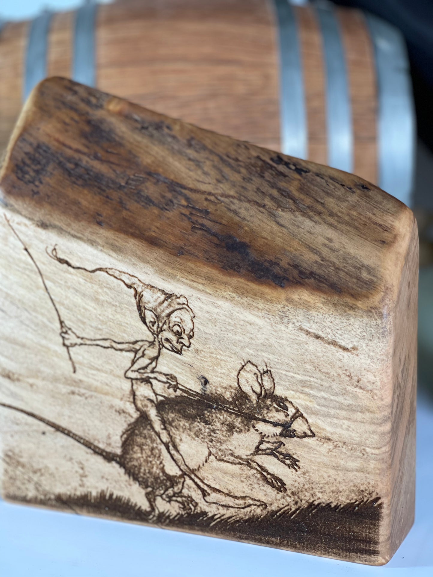 Rackham Fairy on Spalted Maple