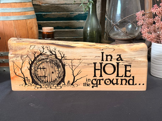In a hole in the ground... on Maple