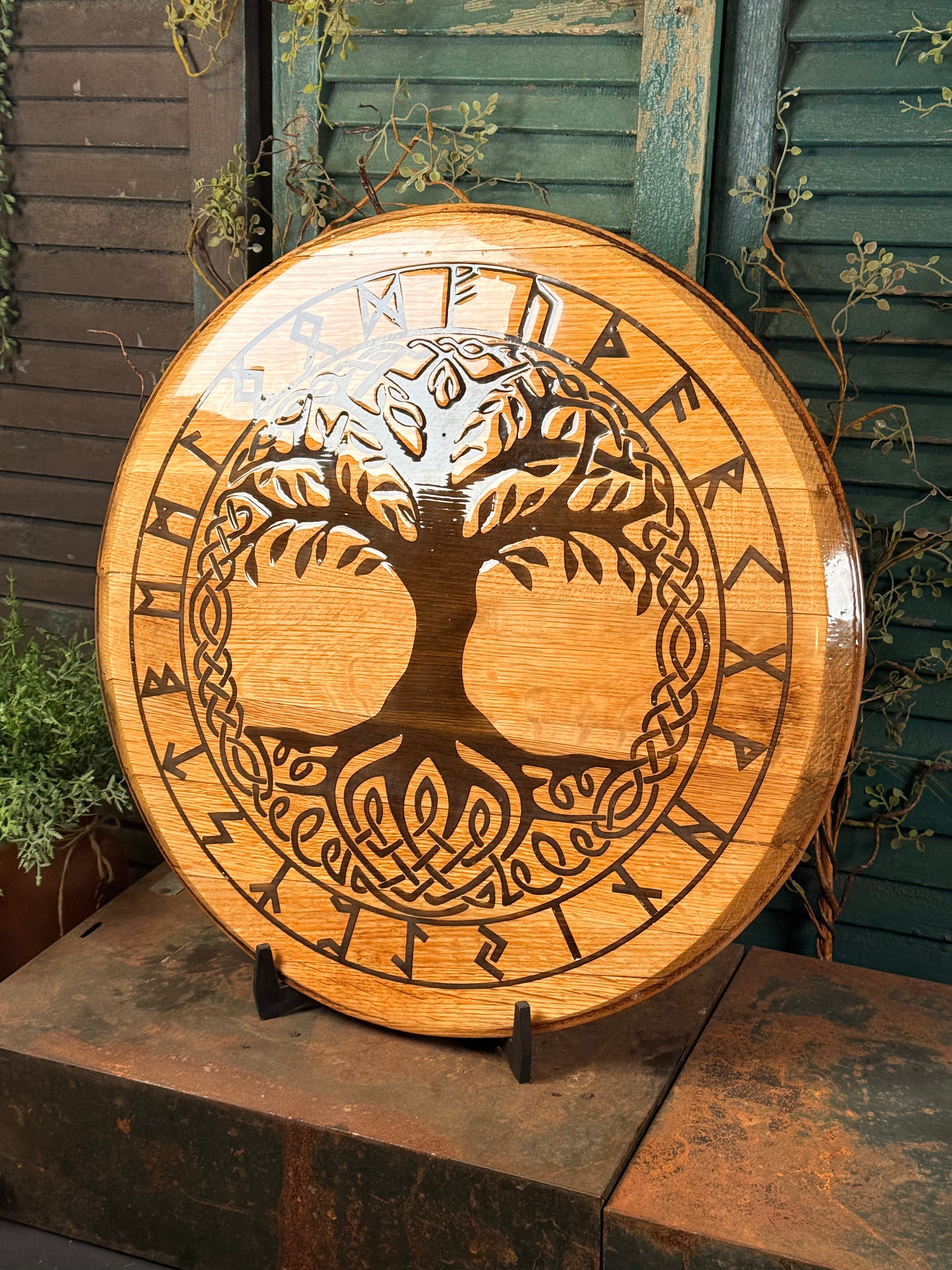 Tree of Life on Bourbon Barrel Oak