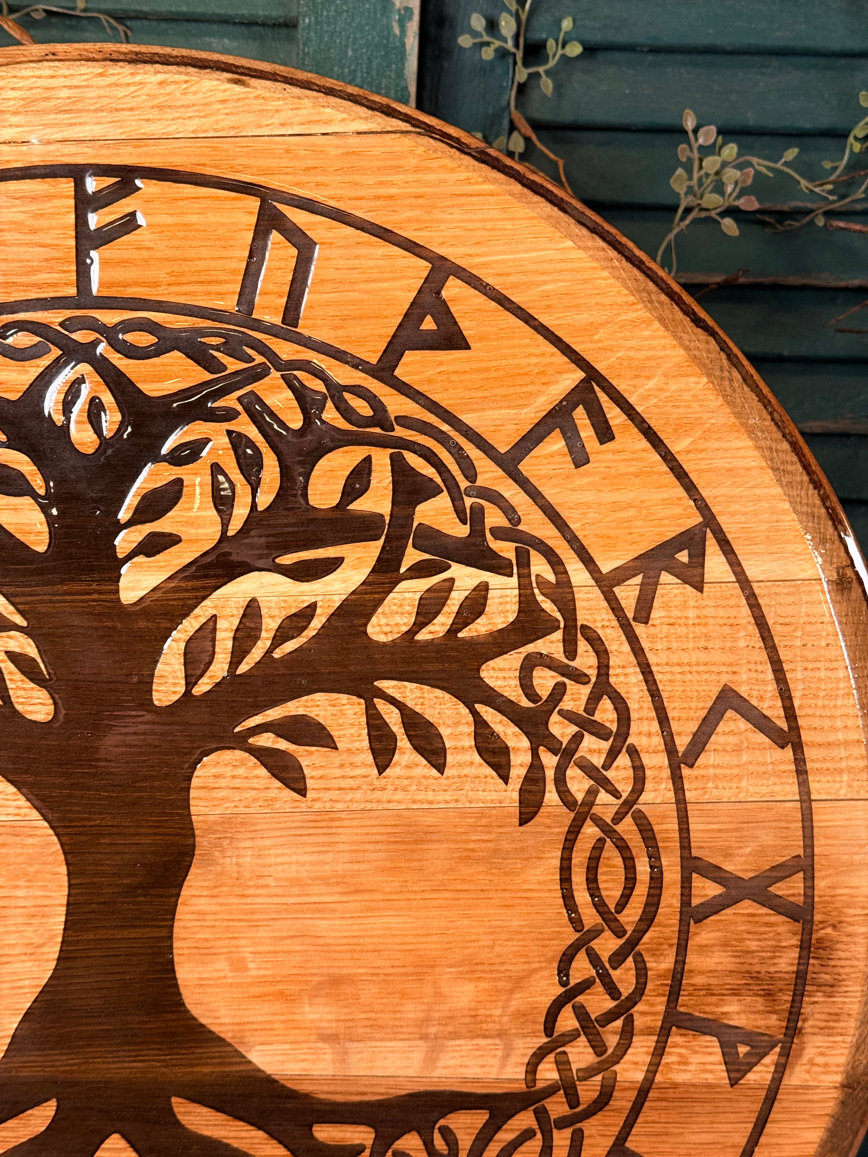 Tree of Life on Bourbon Barrel Oak