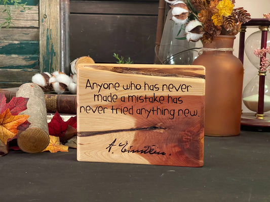 Quote - Try Something New - Theodore Roosevelt on Cedar