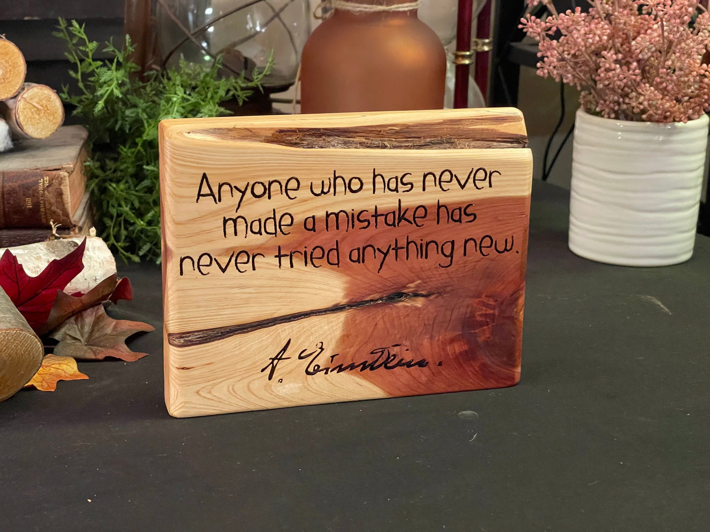 Quote - Try Something New - Theodore Roosevelt on Cedar