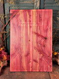 The Gospel of John - Entire Book on Cedar