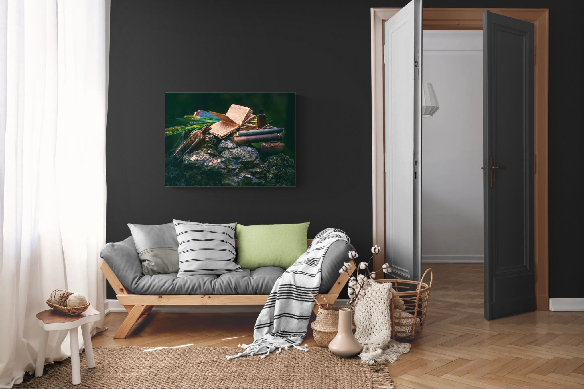 Photo: Coal Miner's Library - Canvas Giclée Print