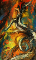 Abstract: Visceral - Canvas Giclée Print