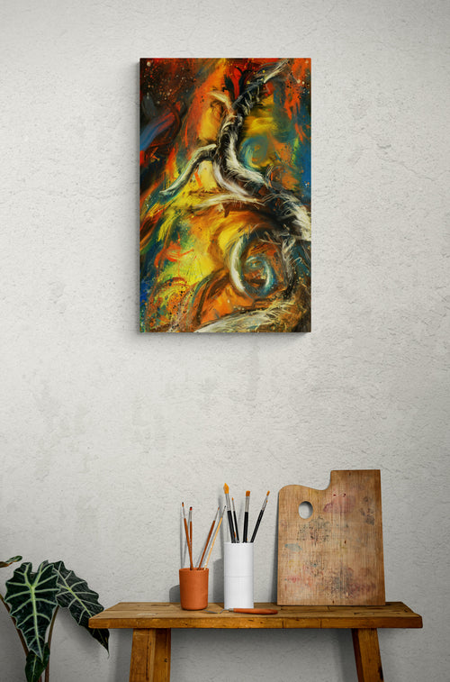 Abstract: Visceral - Canvas Giclée Print