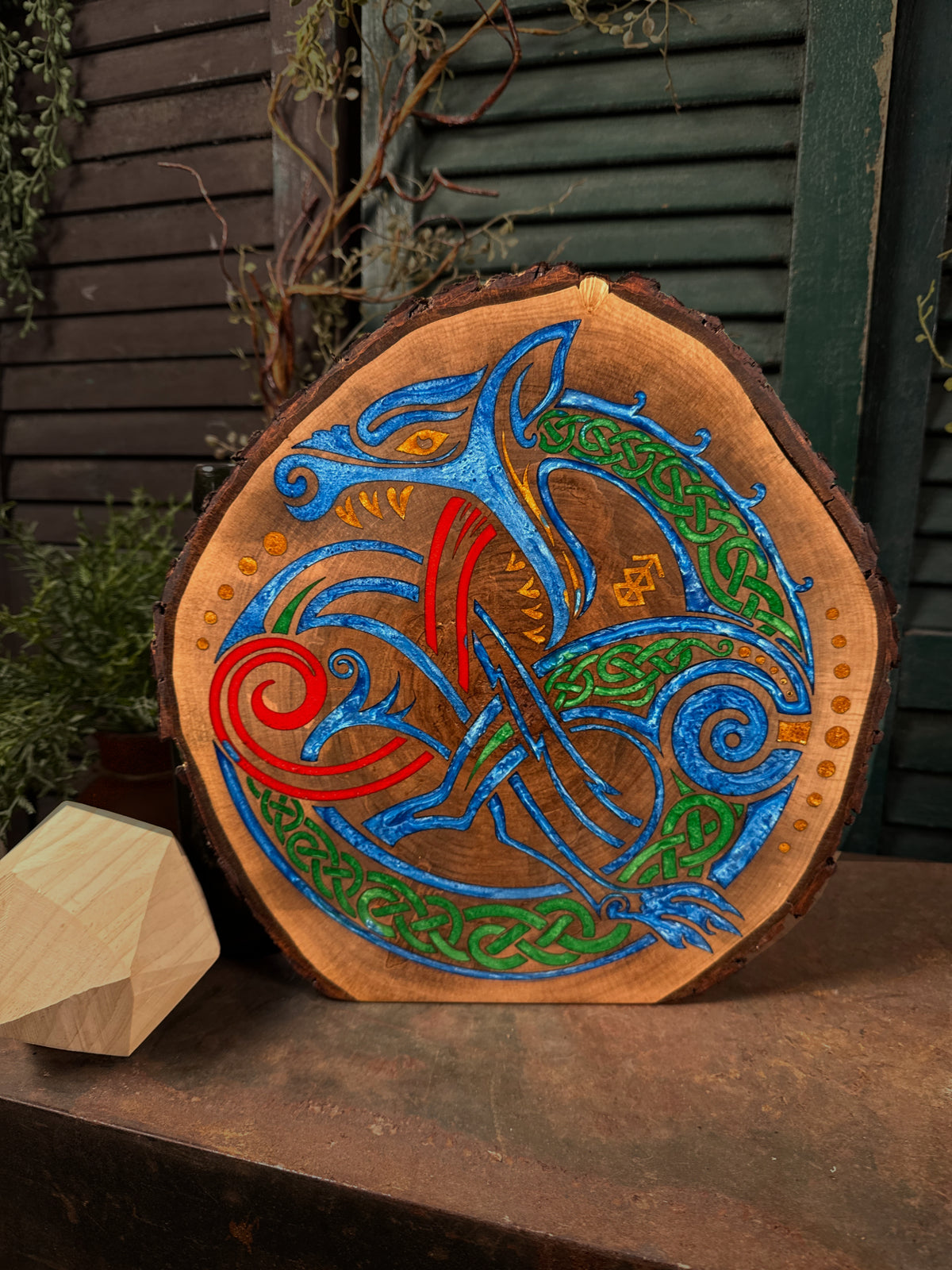 Celtic Wolf on Maple
