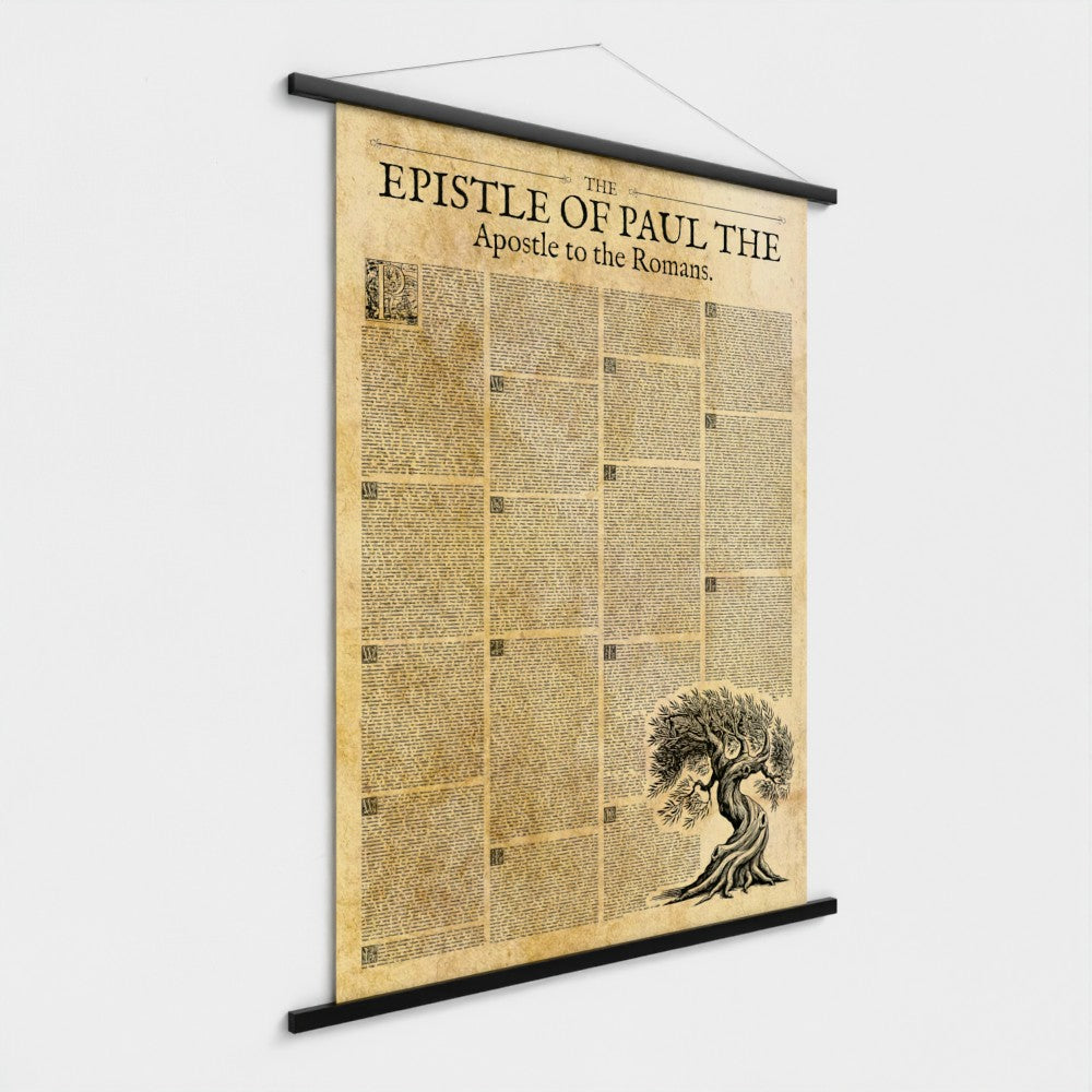 Art Print: 30x40" Epistle of Romans with Poster Hanger