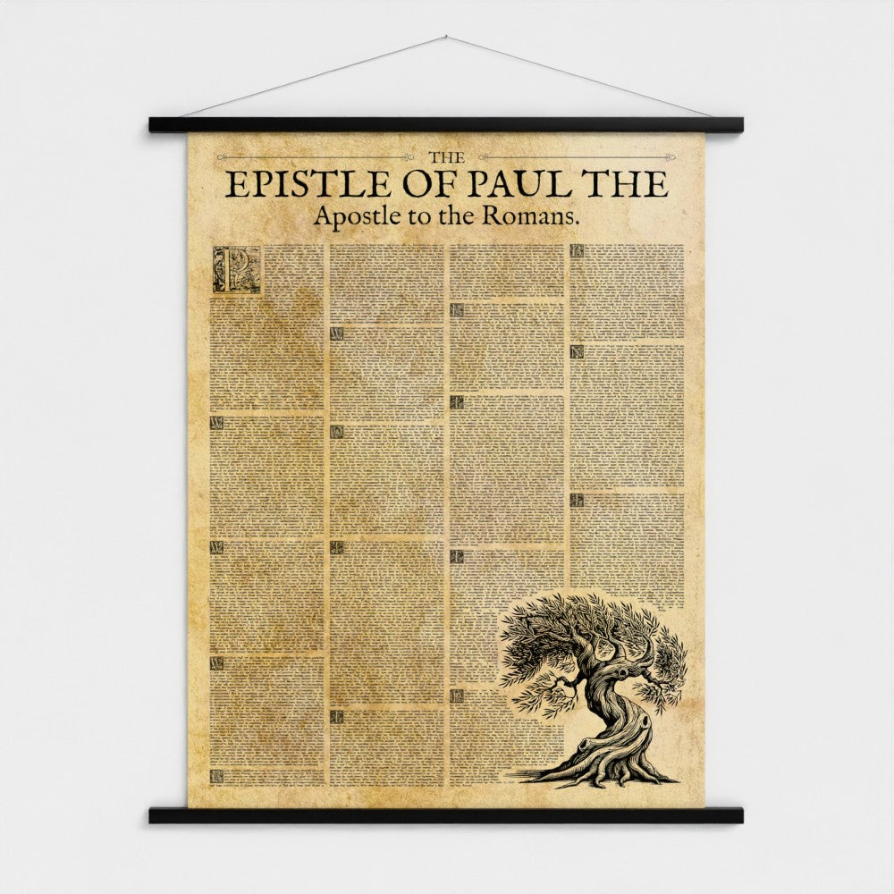 Art Print: 30x40" Epistle of Romans with Poster Hanger